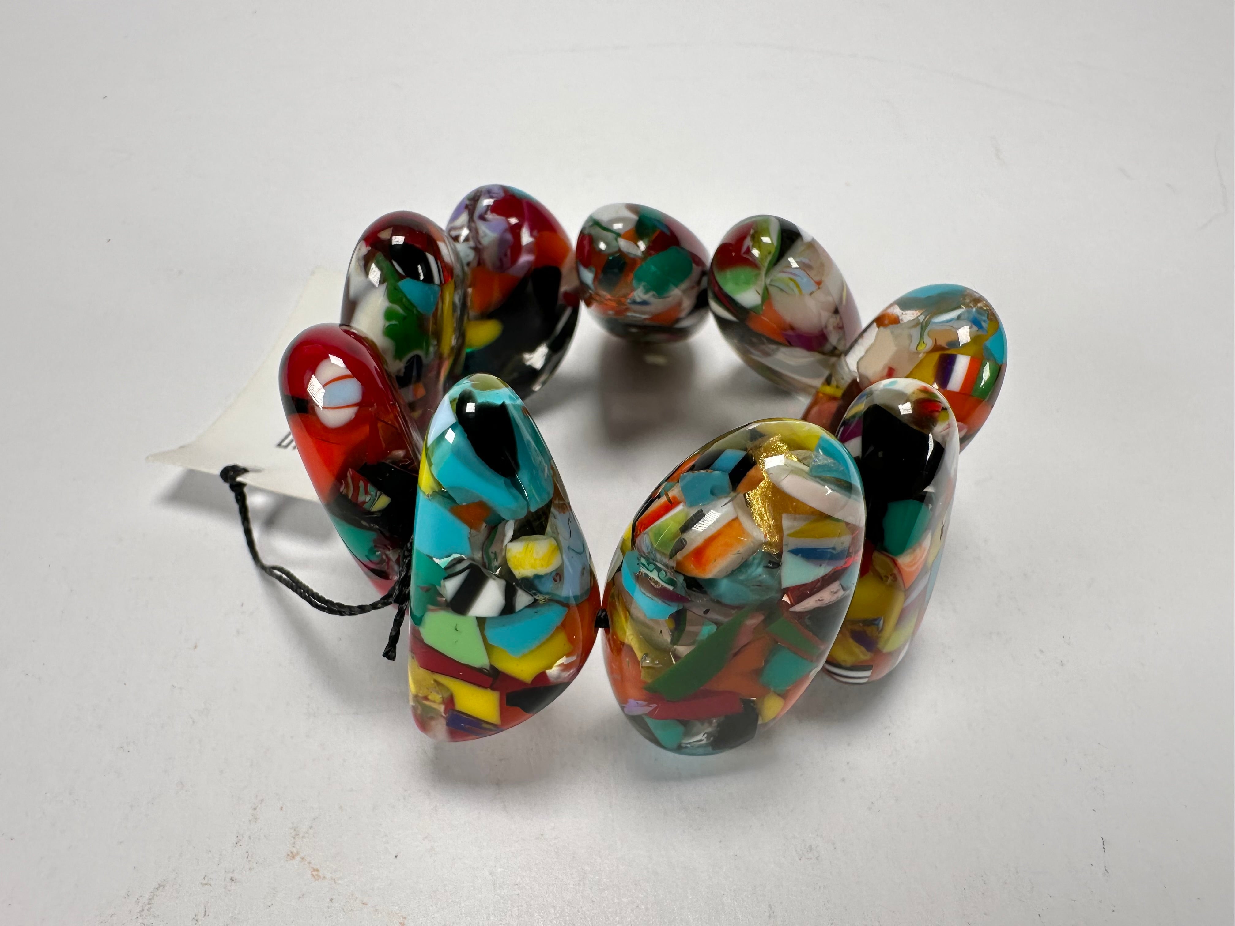 Sobral - Caillou Cristal "Onda" Elasticated Resin Bracelet ( 005329 )