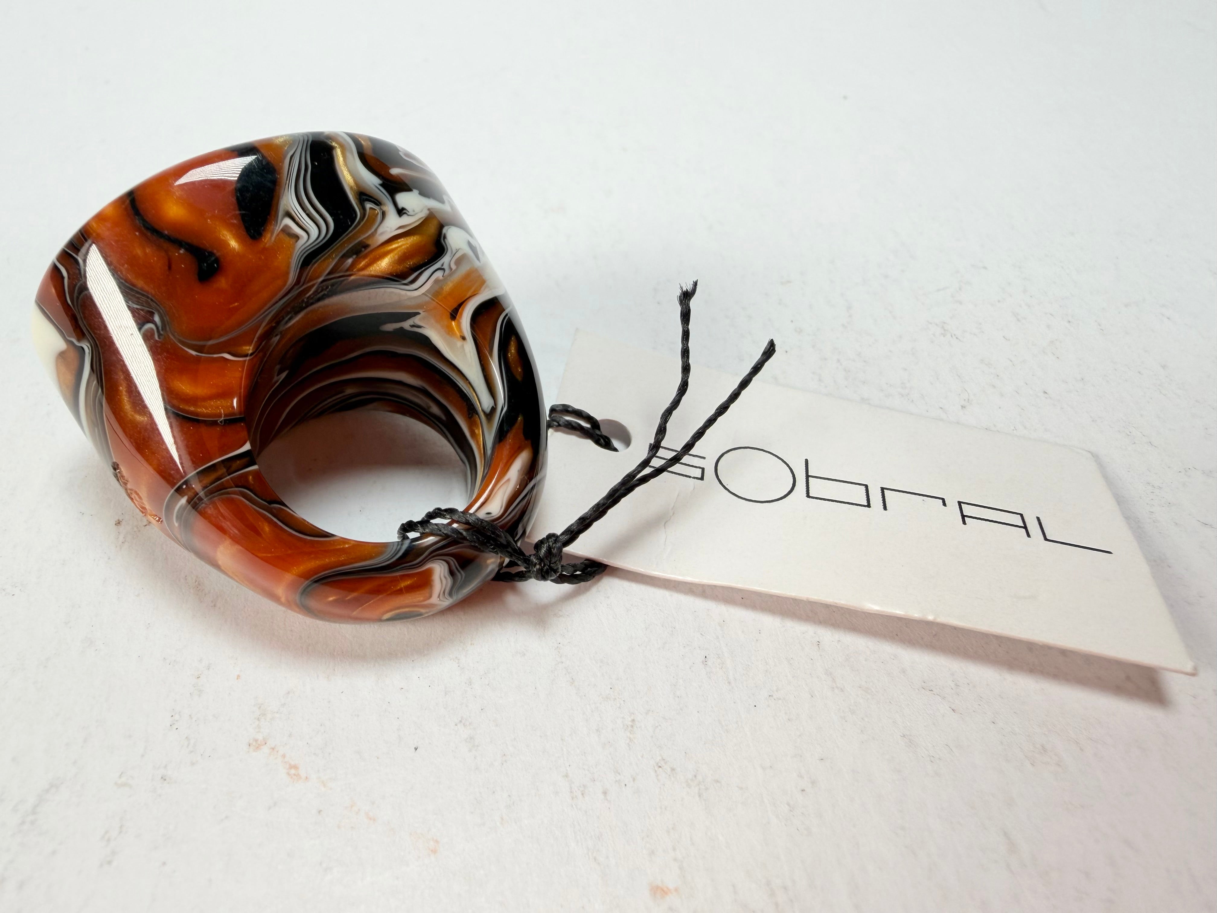 Sobral - Carmelo "Mares" Resin Ring ( 005417 ) - Size UK N / US 6.5