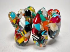 Sobral - Caillou Cristal "Onda" Elasticated Resin Bracelet ( 005329 )