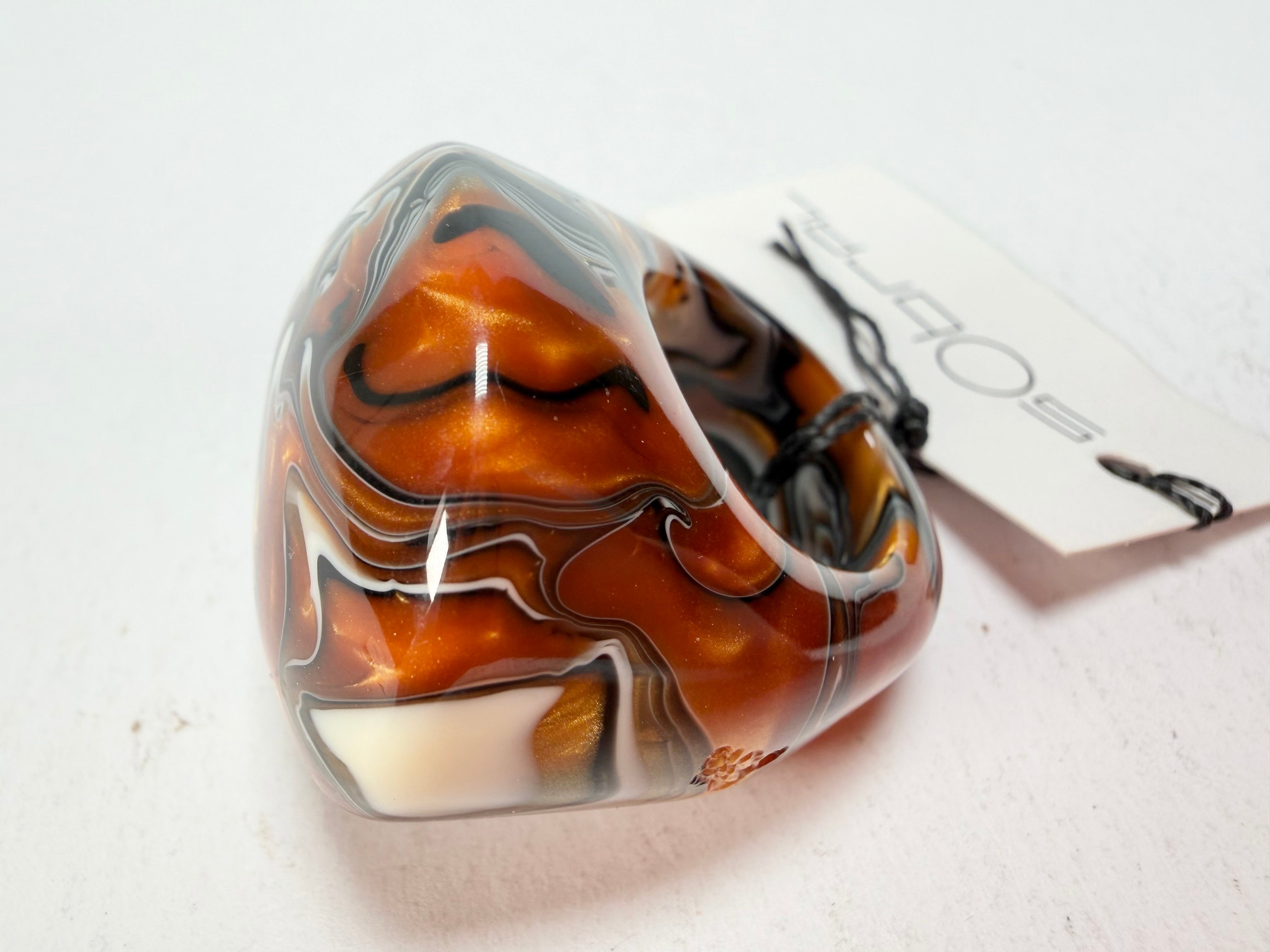 Sobral - Carmelo "Mares" Resin Ring ( 005417 ) - Size UK N / US 6.5