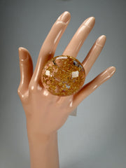 Sobral - Metalique "Moscou Metalique" Resin Ring ( 003605 ) - Size UK S / US 9