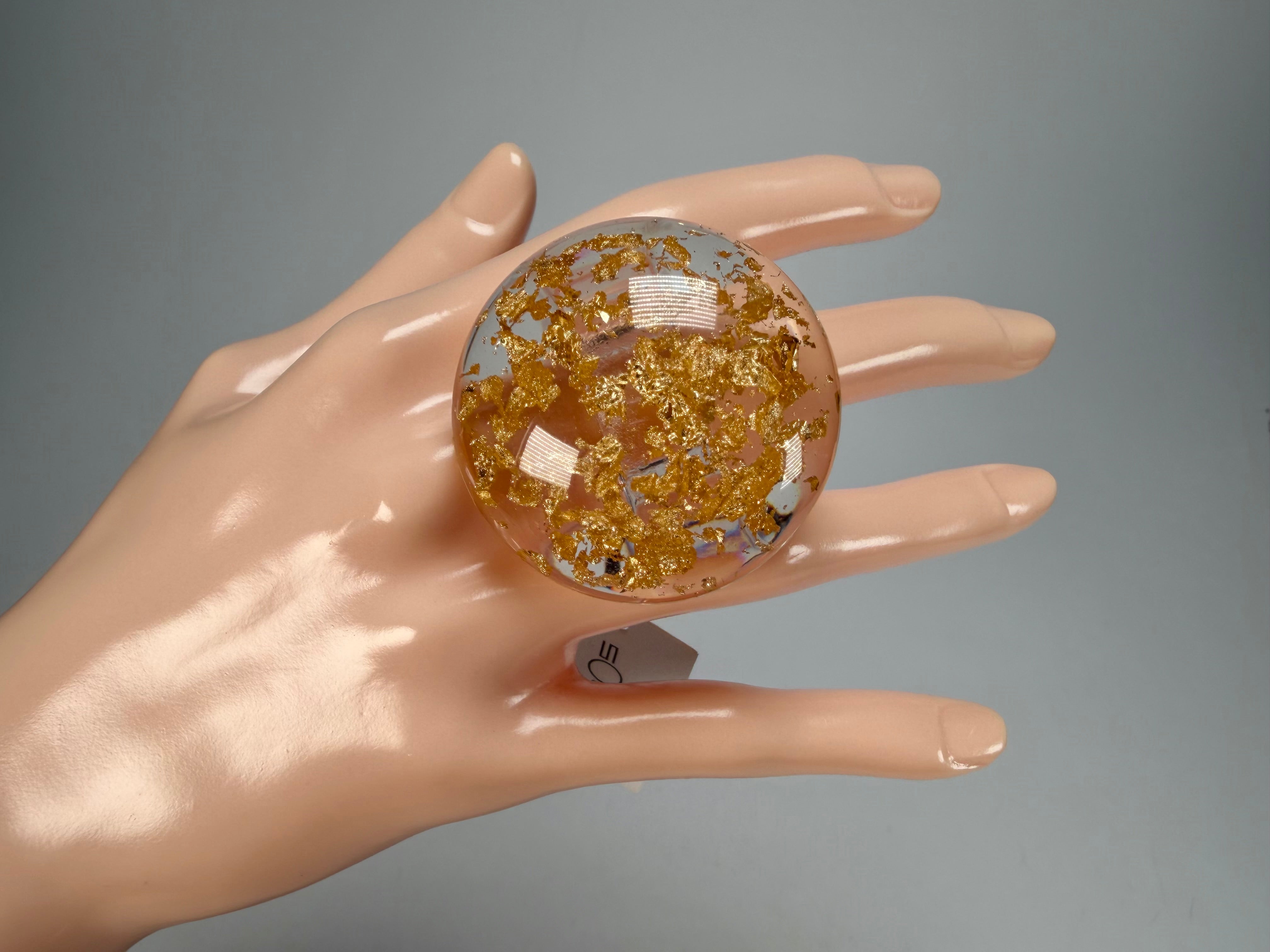Sobral - Metalique "Moscou Metalique" Resin Ring ( 003605 ) - Size UK S / US 9