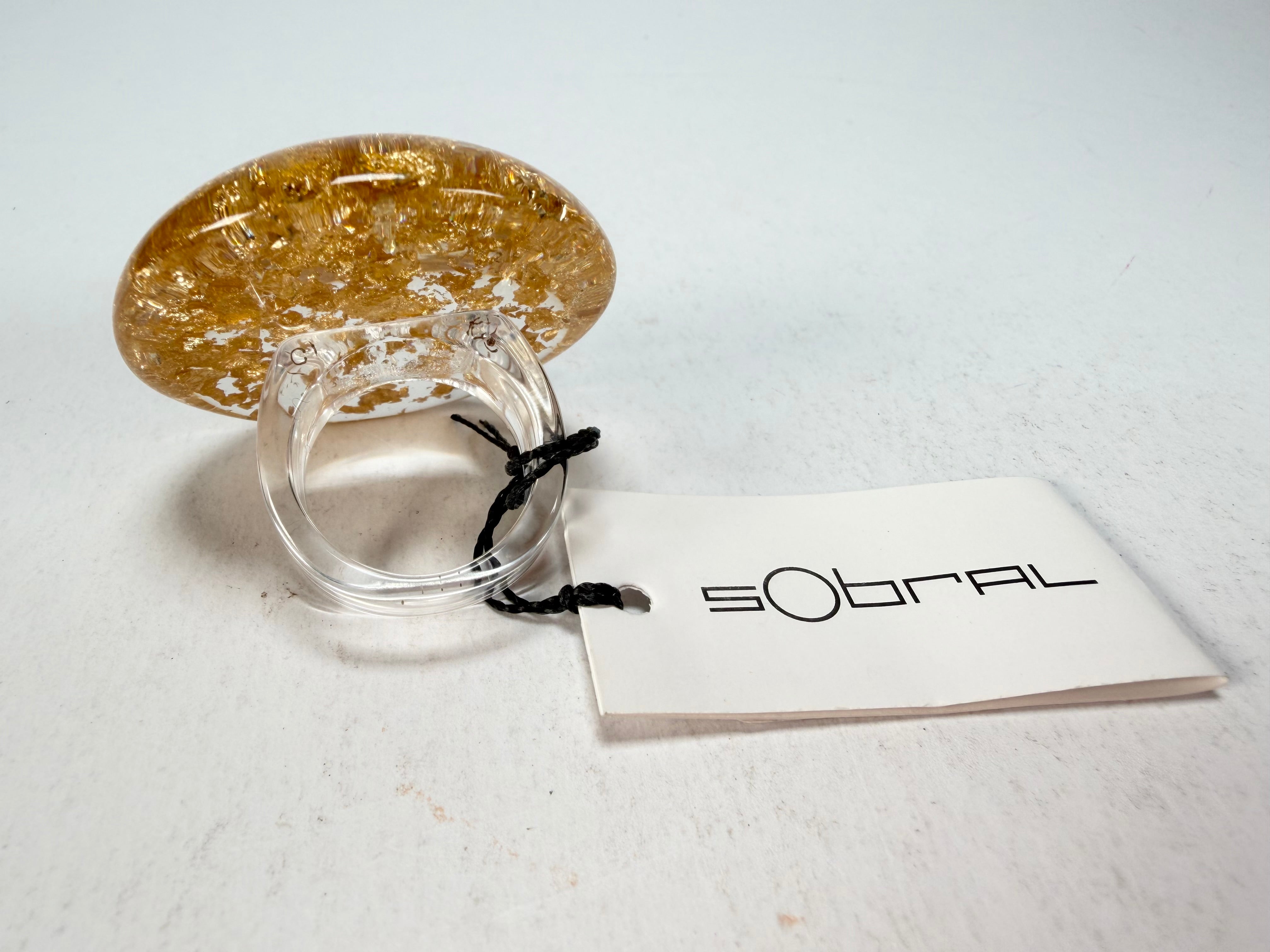 Sobral - Metalique "Moscou Metalique" Resin Ring ( 003605 ) - Size UK S / US 9