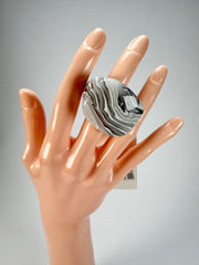 Sobral - Onda Gelo "Mares" Resin Ring ( 005417 ) - Size UK S / US 9