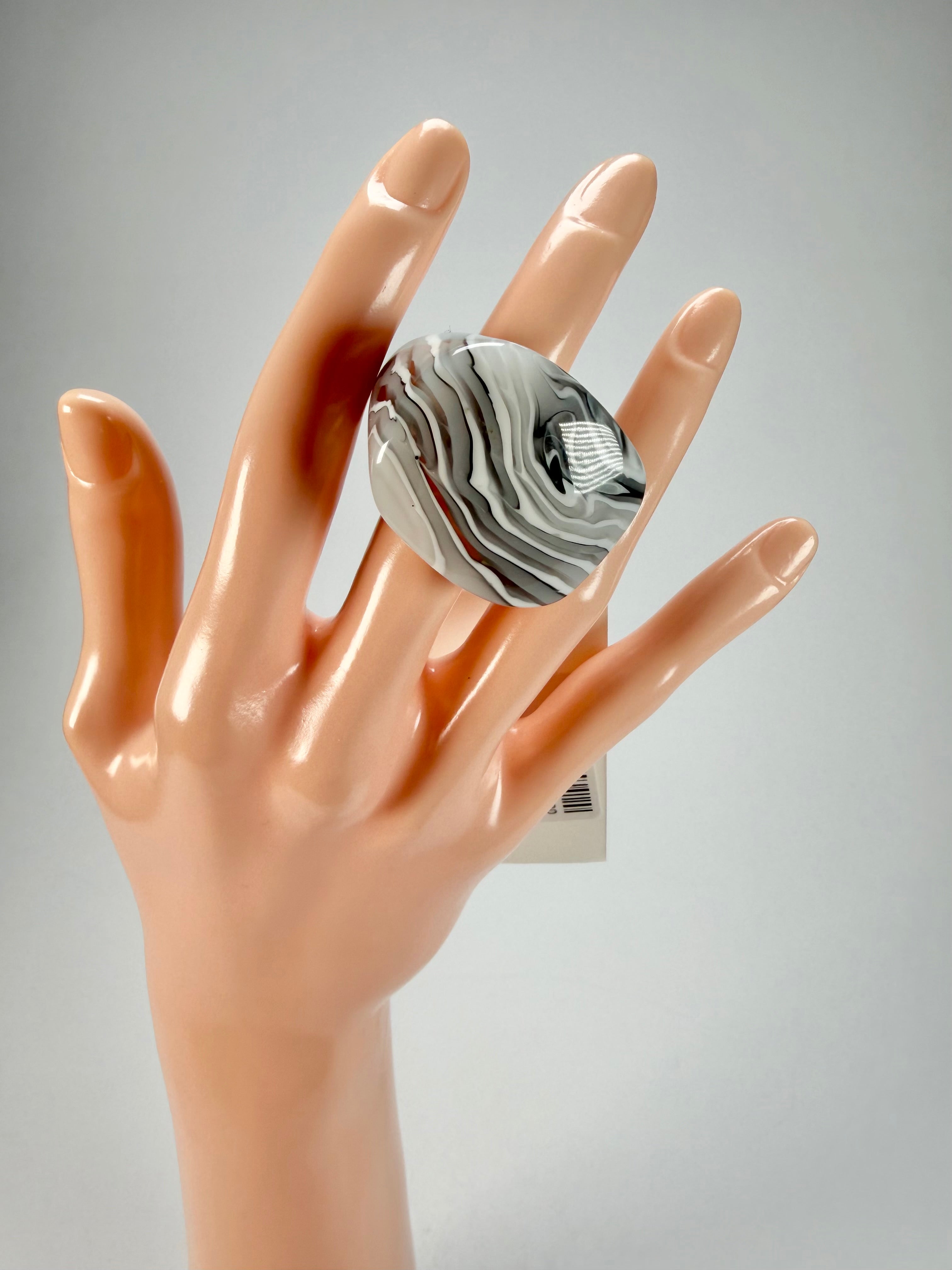 Sobral - Onda Gelo "Mares" Resin Ring ( 005417 ) - Size UK S / US 9