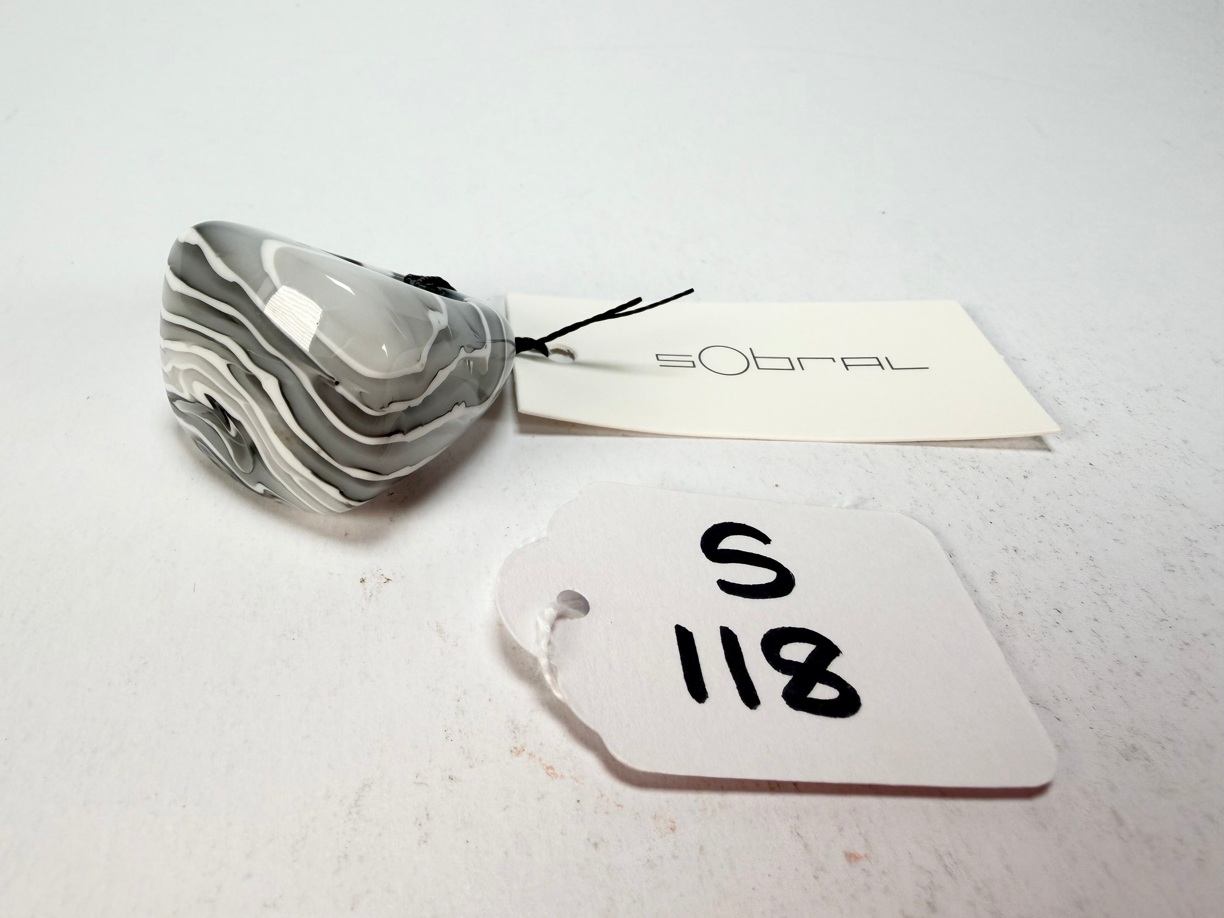 Sobral - Onda Gelo "Mares" Resin Ring ( 005417 ) - Size UK S / US 9