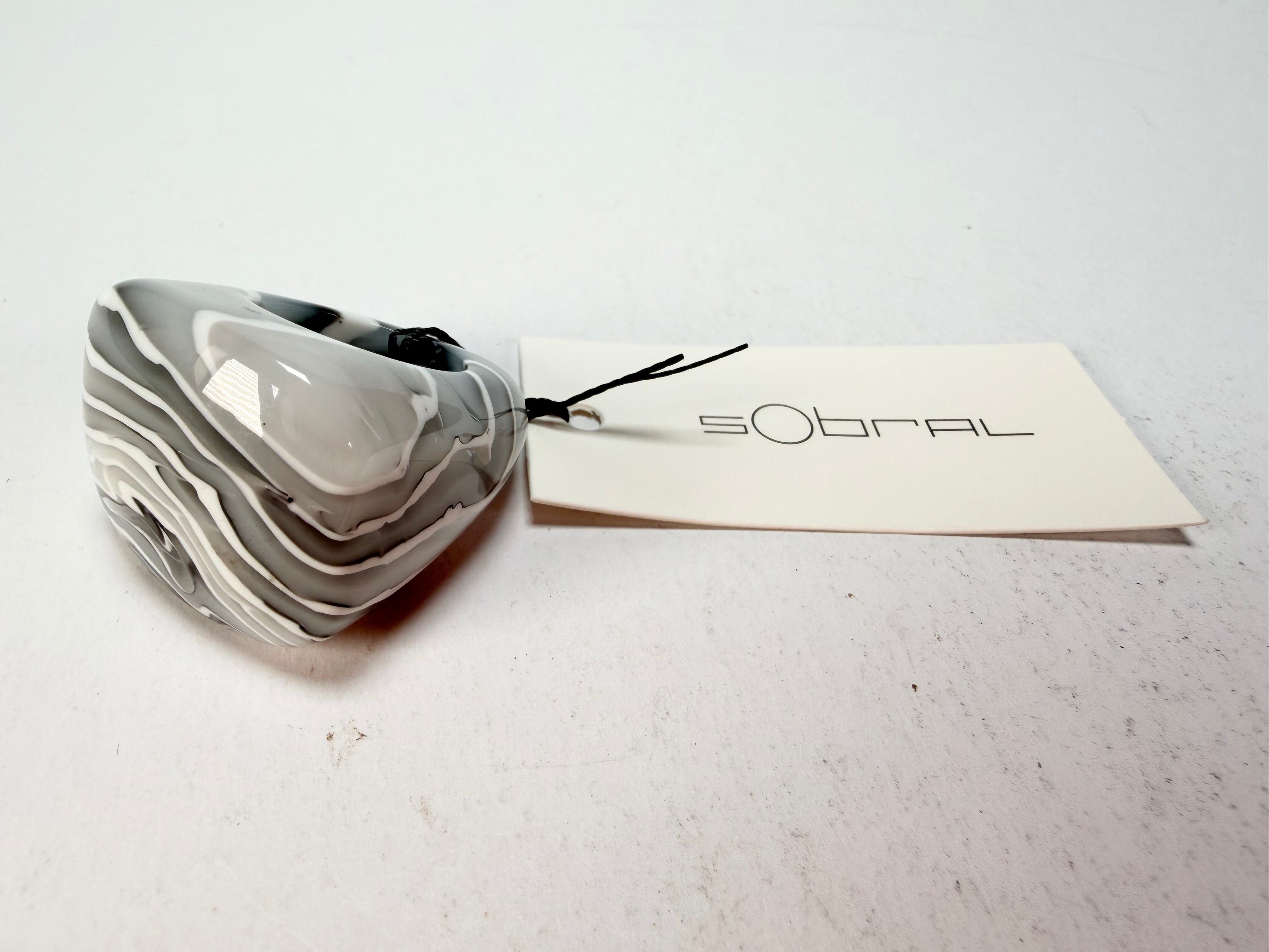 Sobral - Onda Gelo "Mares" Resin Ring ( 005417 ) - Size UK S / US 9