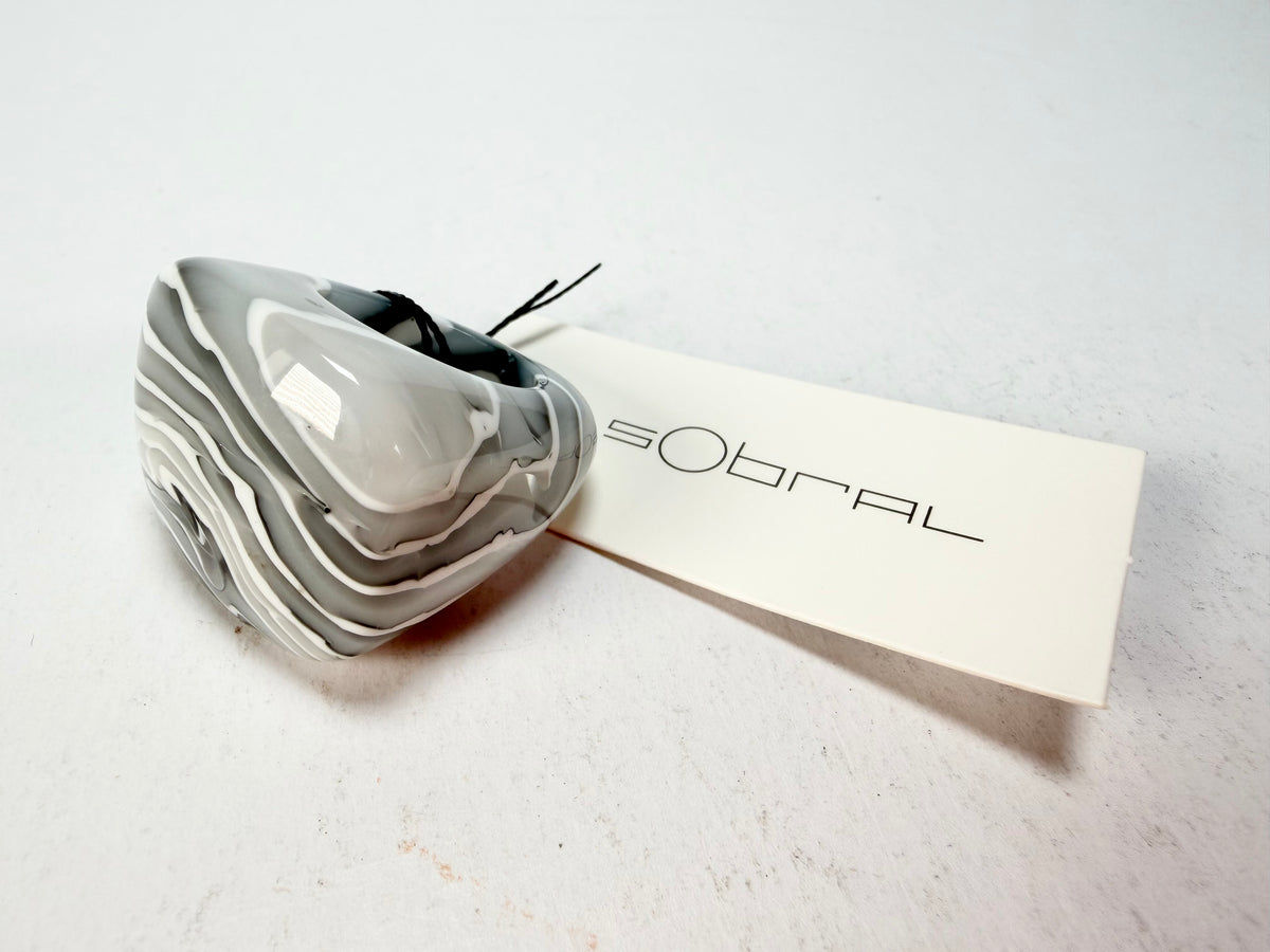 Sobral - Onda Gelo "Mares" Resin Ring ( 005417 ) - Size UK S / US 9