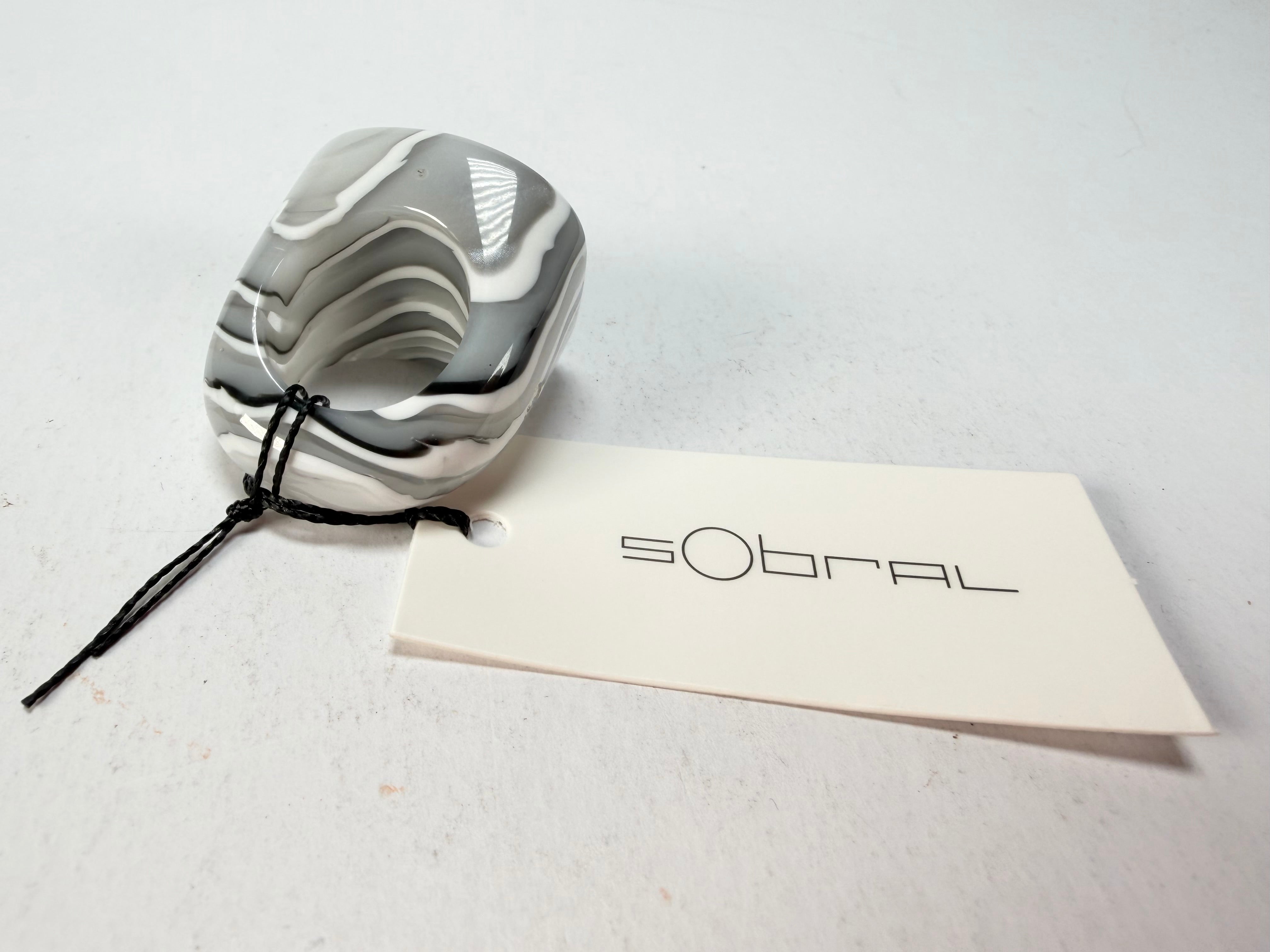 Sobral - Onda Gelo "Mares" Resin Ring ( 005417 ) - Size UK S / US 9