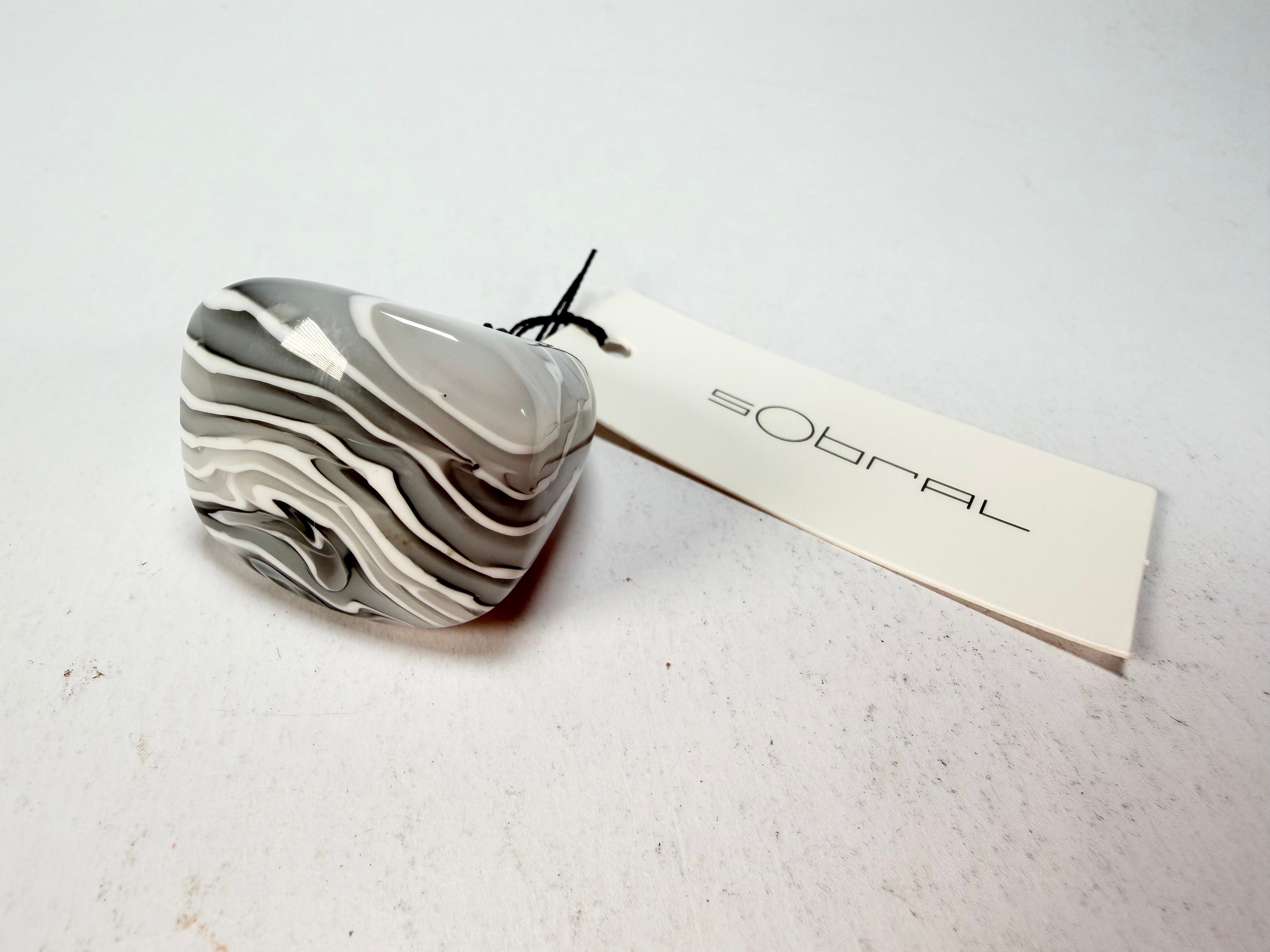 Sobral - Onda Gelo "Mares" Resin Ring ( 005417 ) - Size UK S / US 9