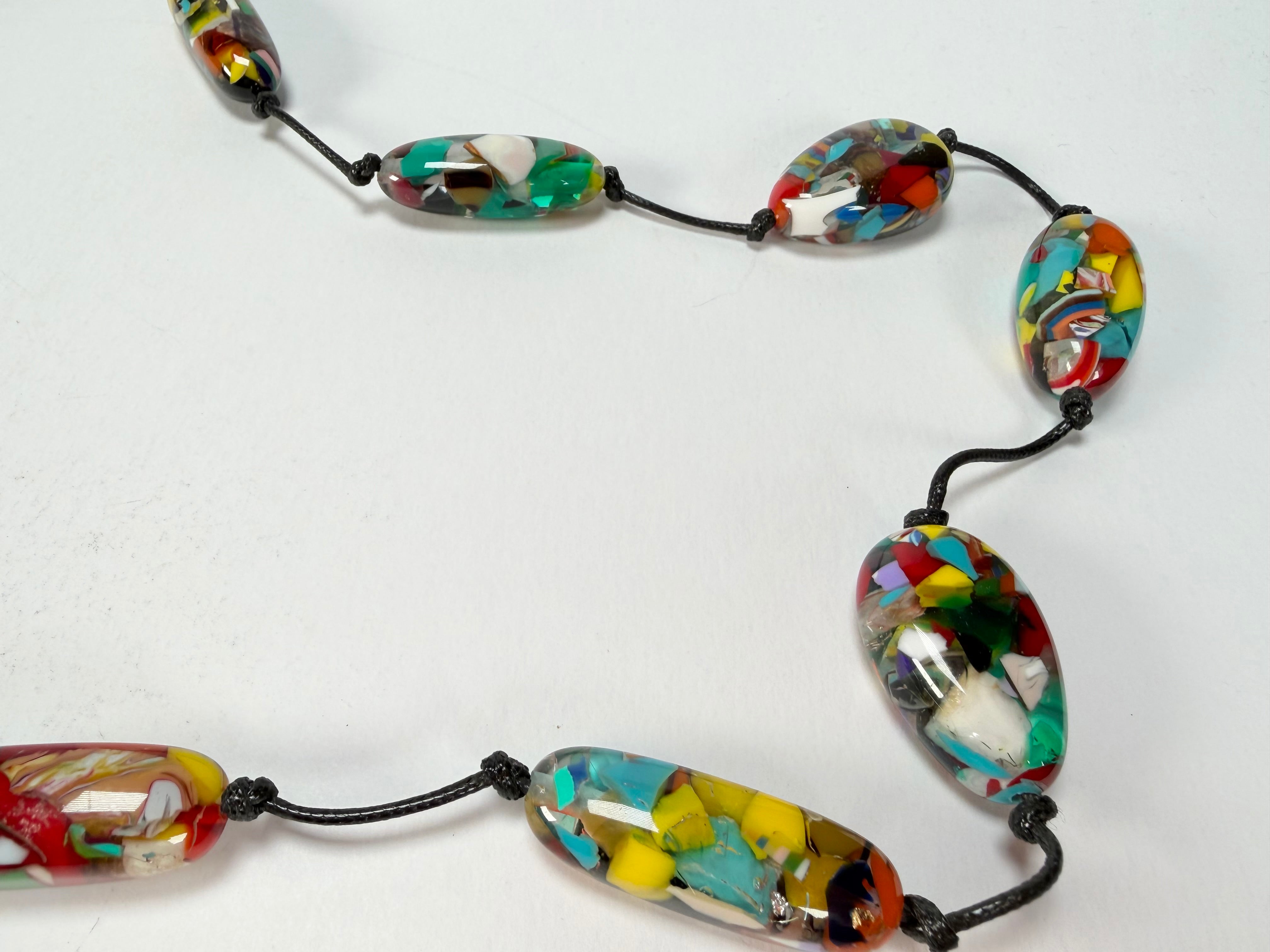 Sobral - Caillou Cristal "Reflexao" Resin Necklace ( 005423 )