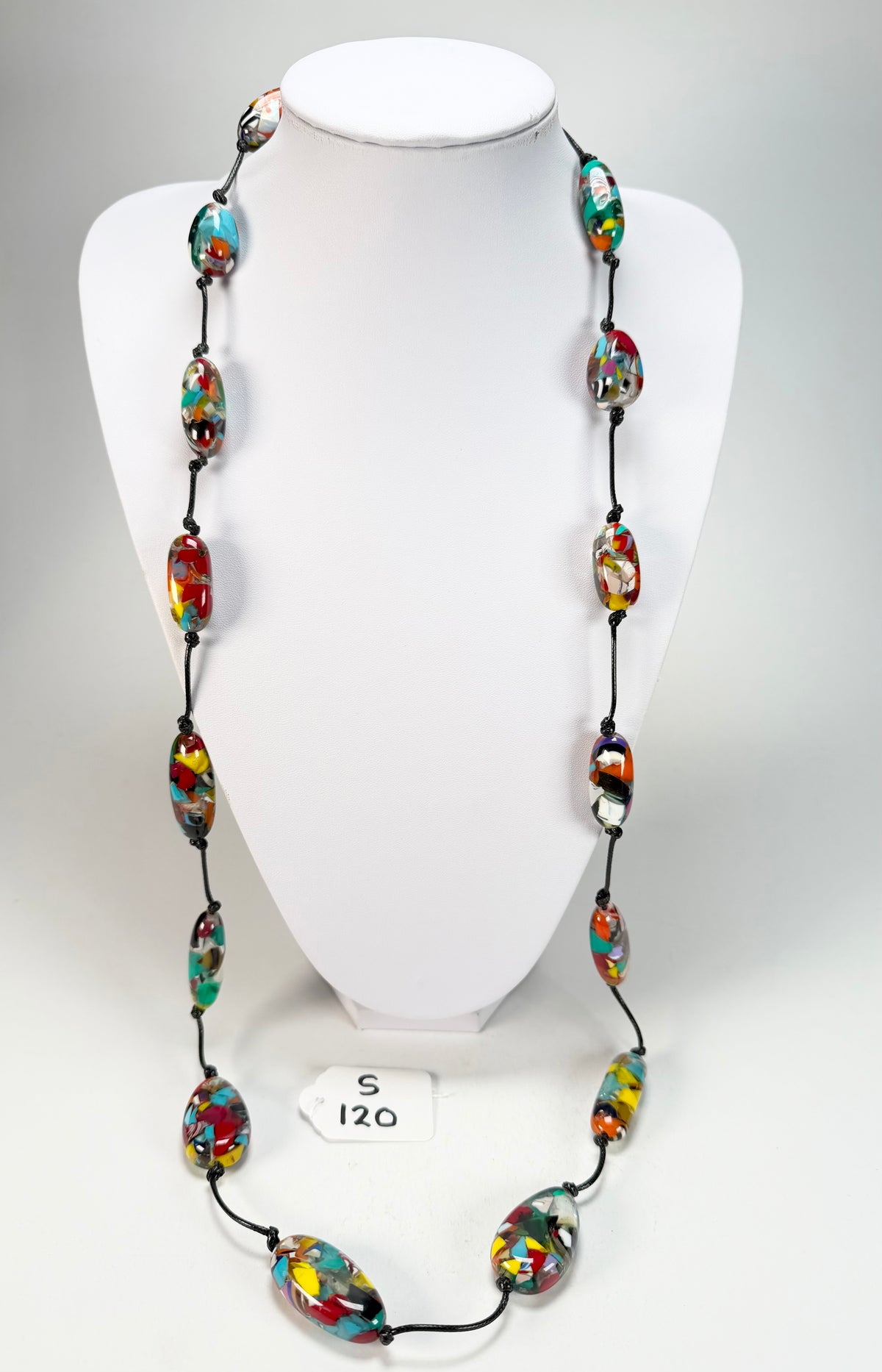 Sobral - Caillou Cristal "Reflexao" Resin Necklace ( 005423 )