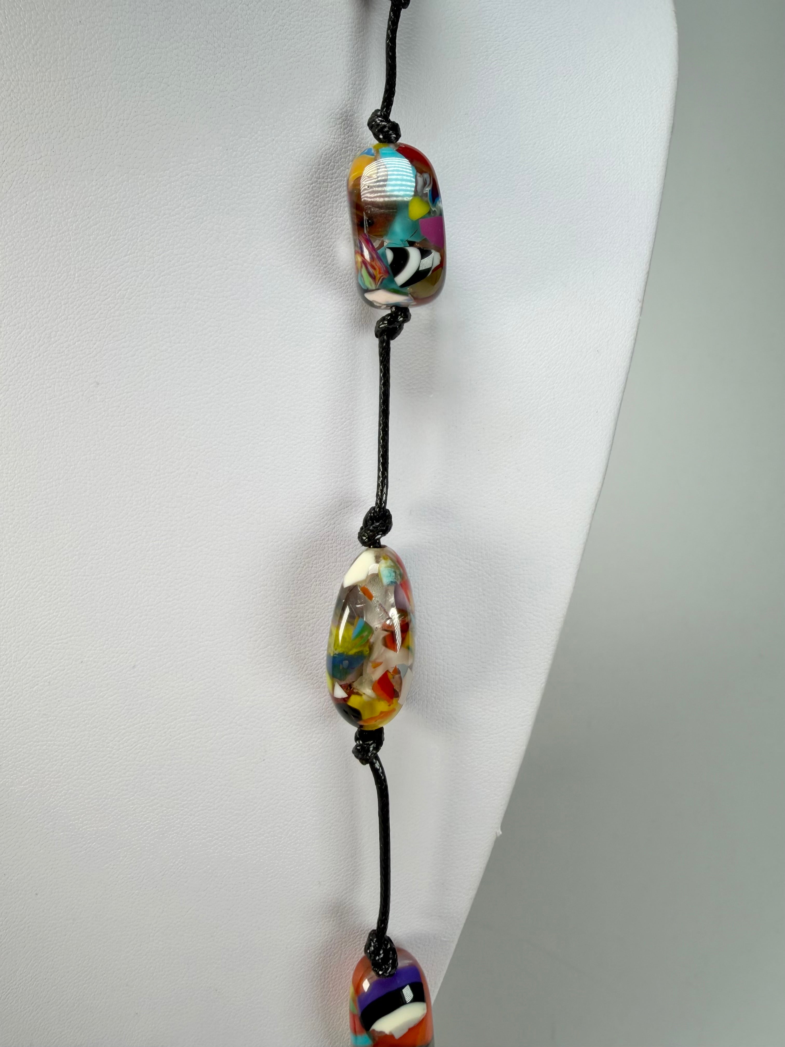 Sobral - Caillou Cristal "Reflexao" Resin Necklace ( 005423 )