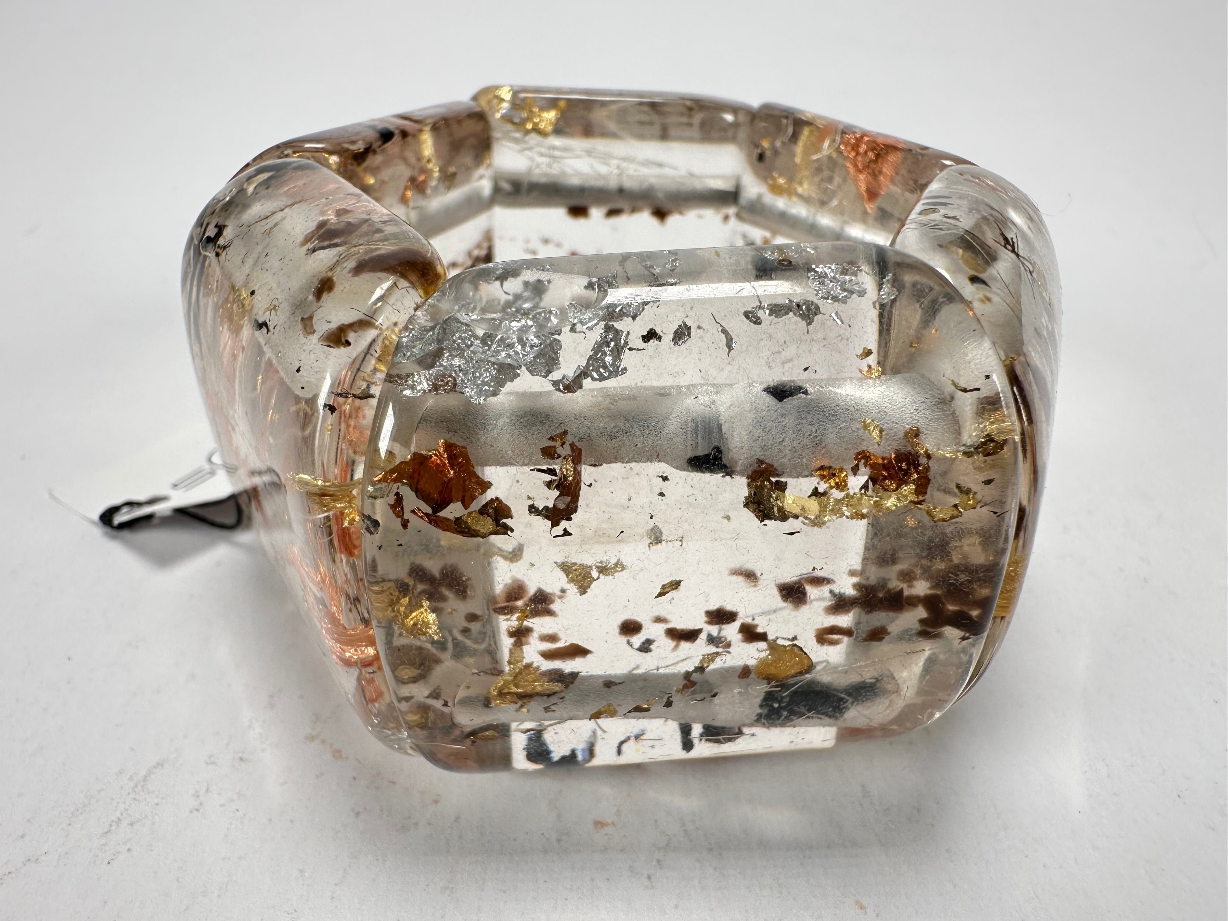 Sobral - Minas Gerais "Inhotim" Elasticated Resin Bracelet ( 005408 )