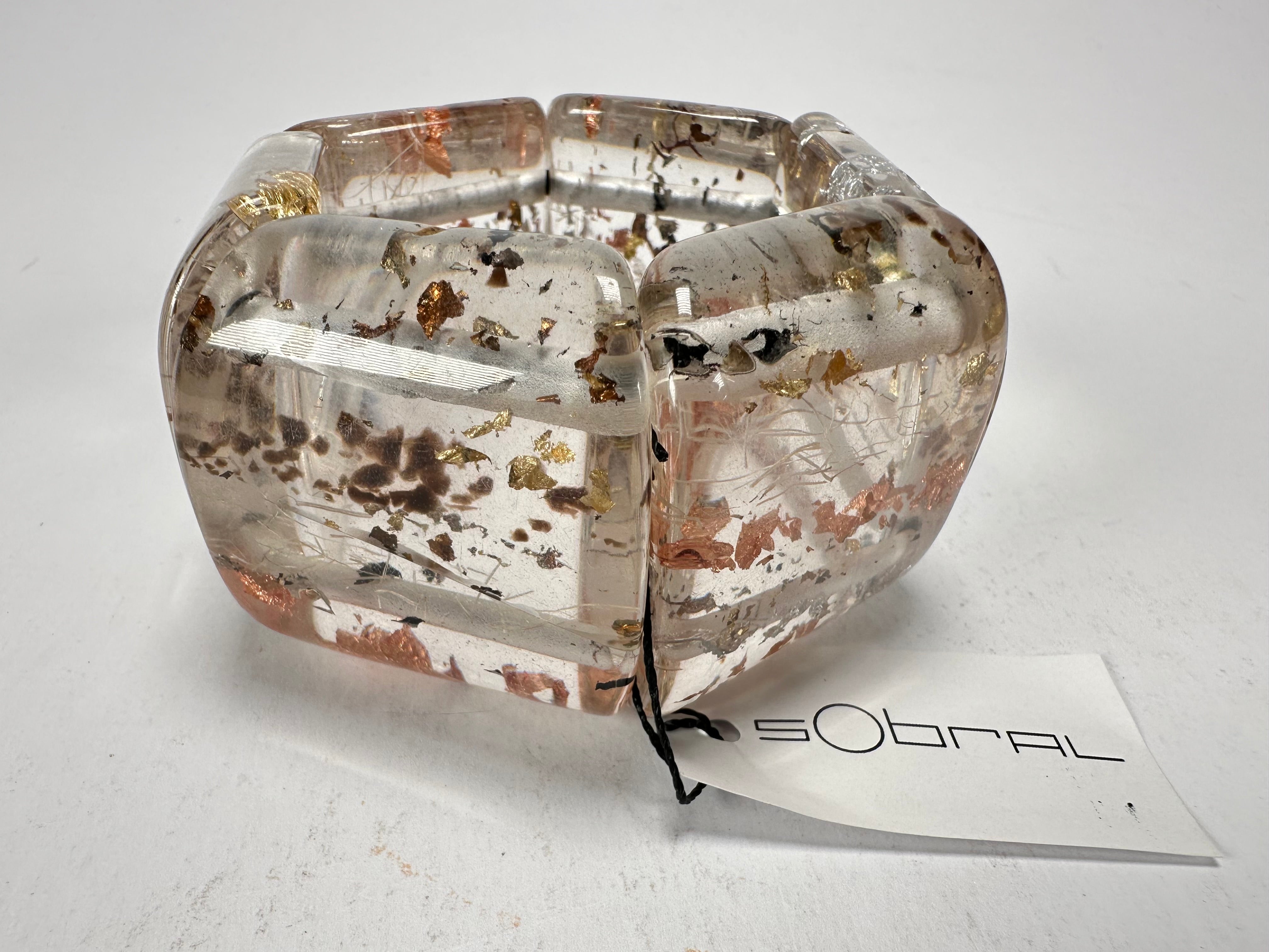 Sobral - Minas Gerais "Inhotim" Elasticated Resin Bracelet ( 005408 )