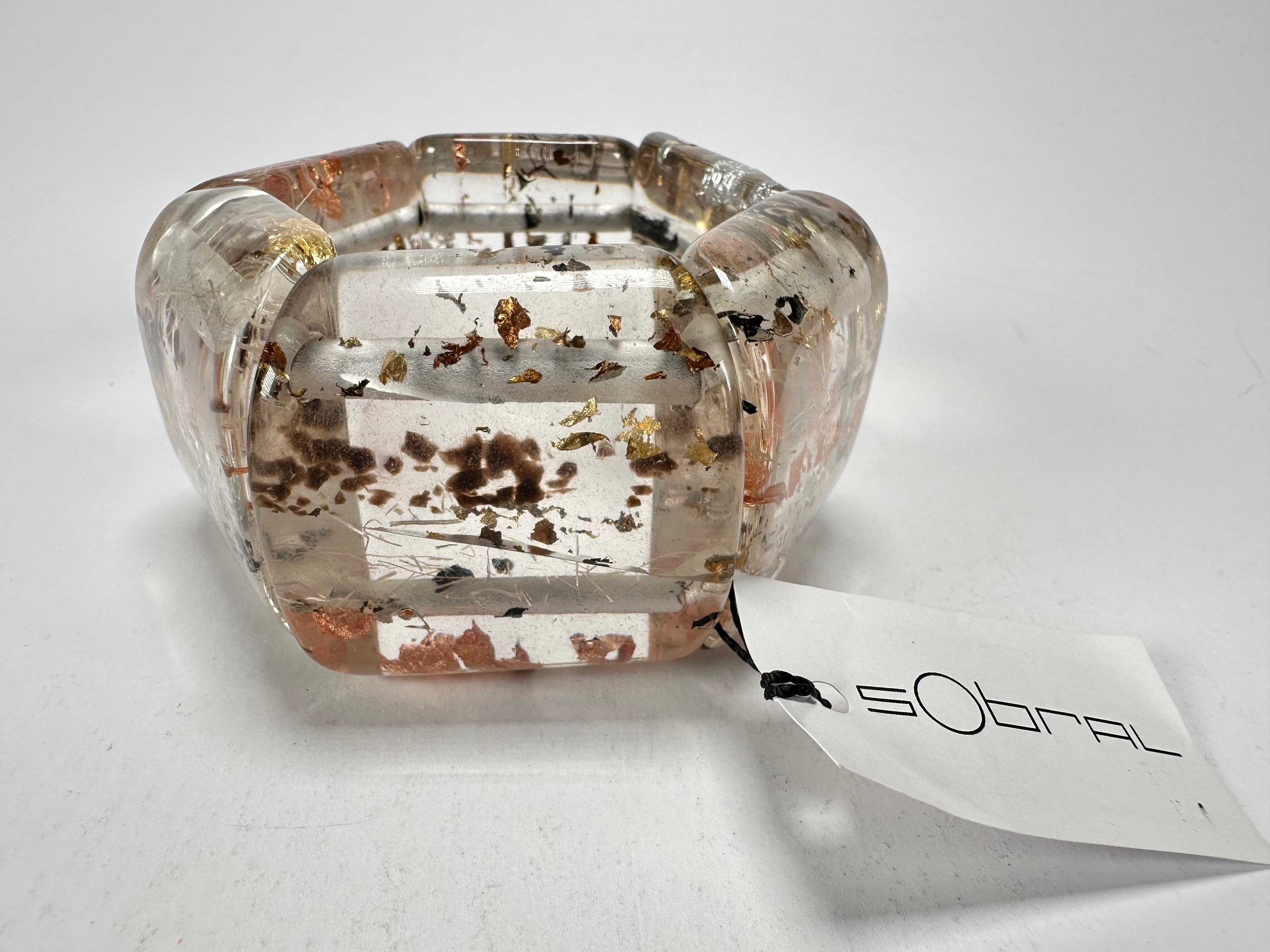 Sobral - Minas Gerais "Inhotim" Elasticated Resin Bracelet ( 005408 )