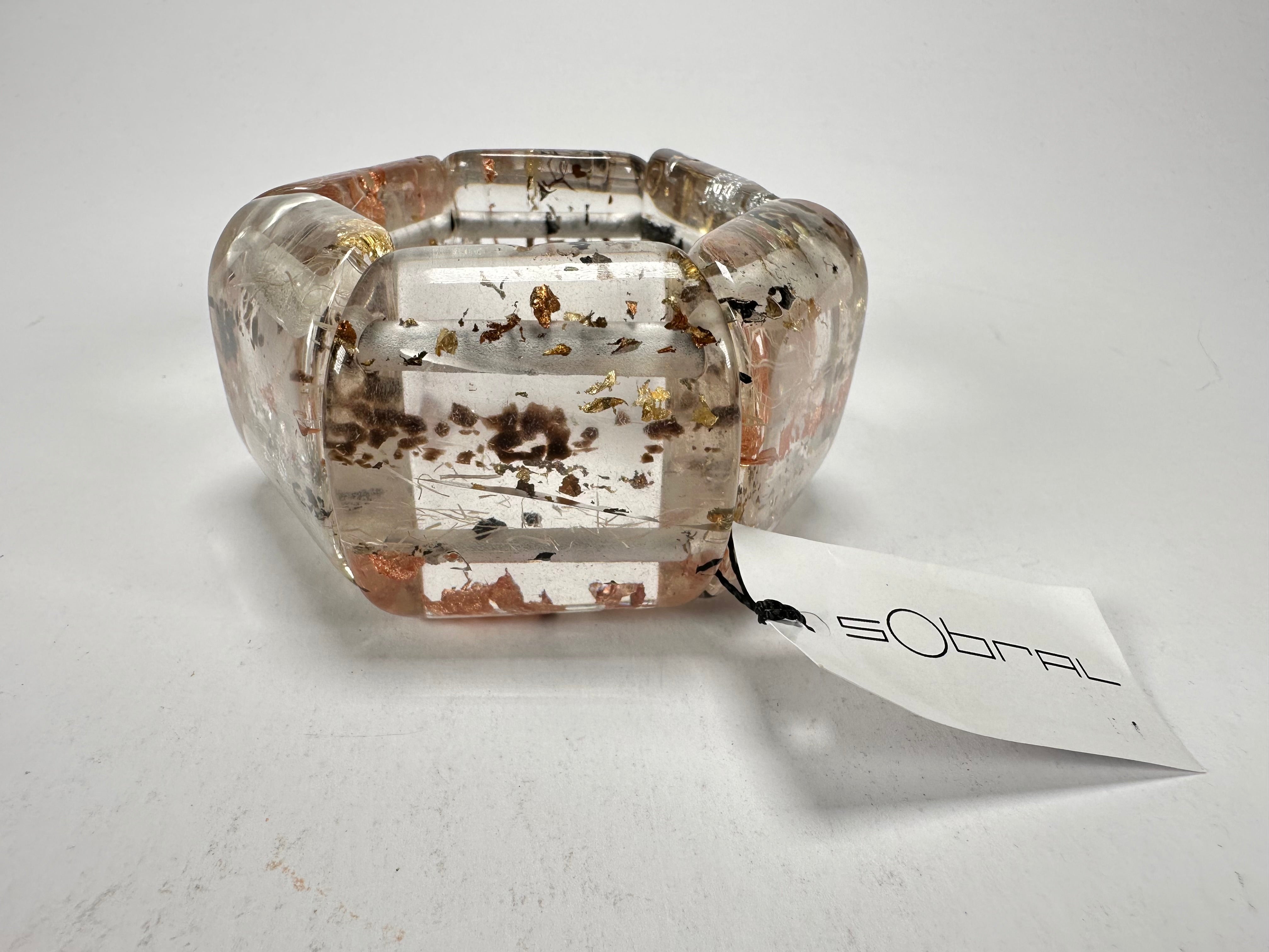 Sobral - Minas Gerais "Inhotim" Elasticated Resin Bracelet ( 005408 )