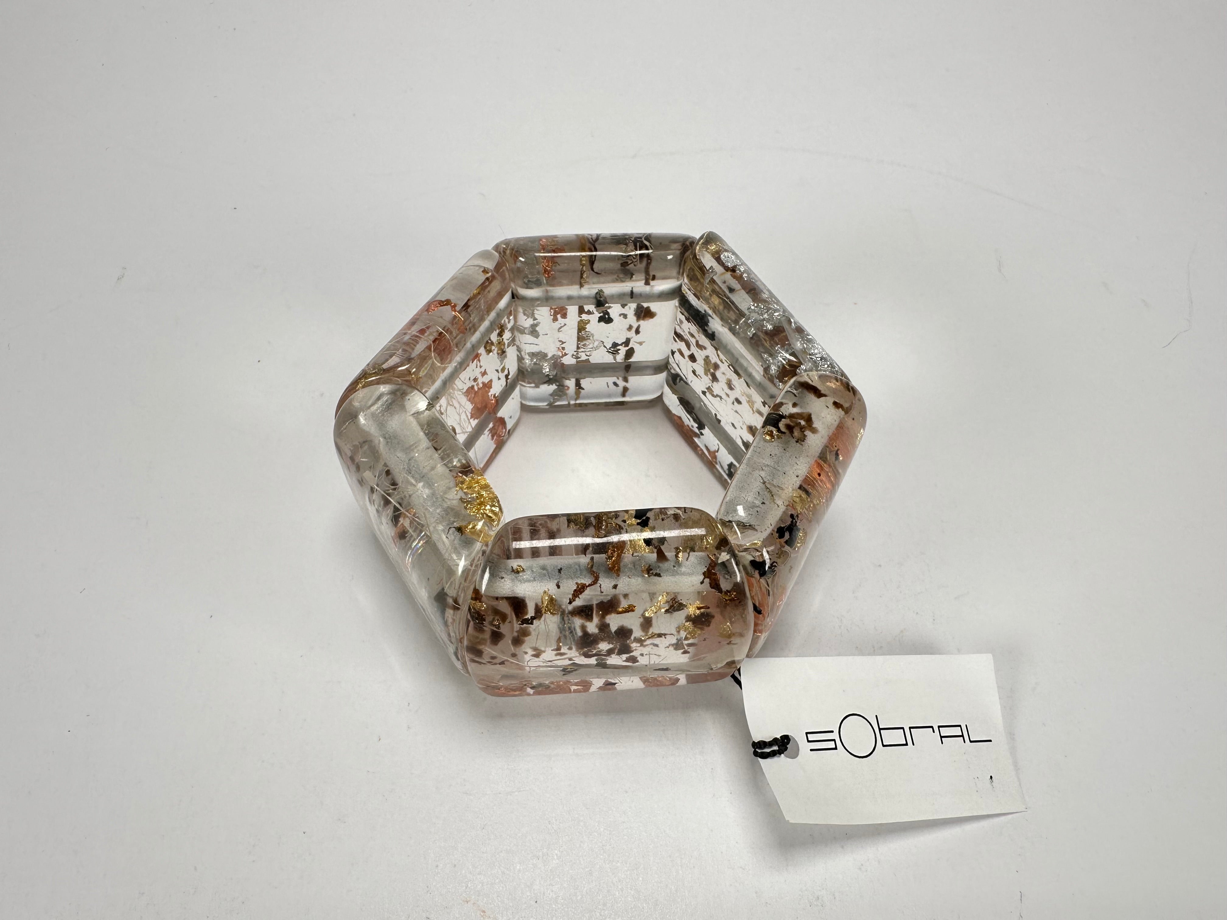 Sobral - Minas Gerais "Inhotim" Elasticated Resin Bracelet ( 005408 )