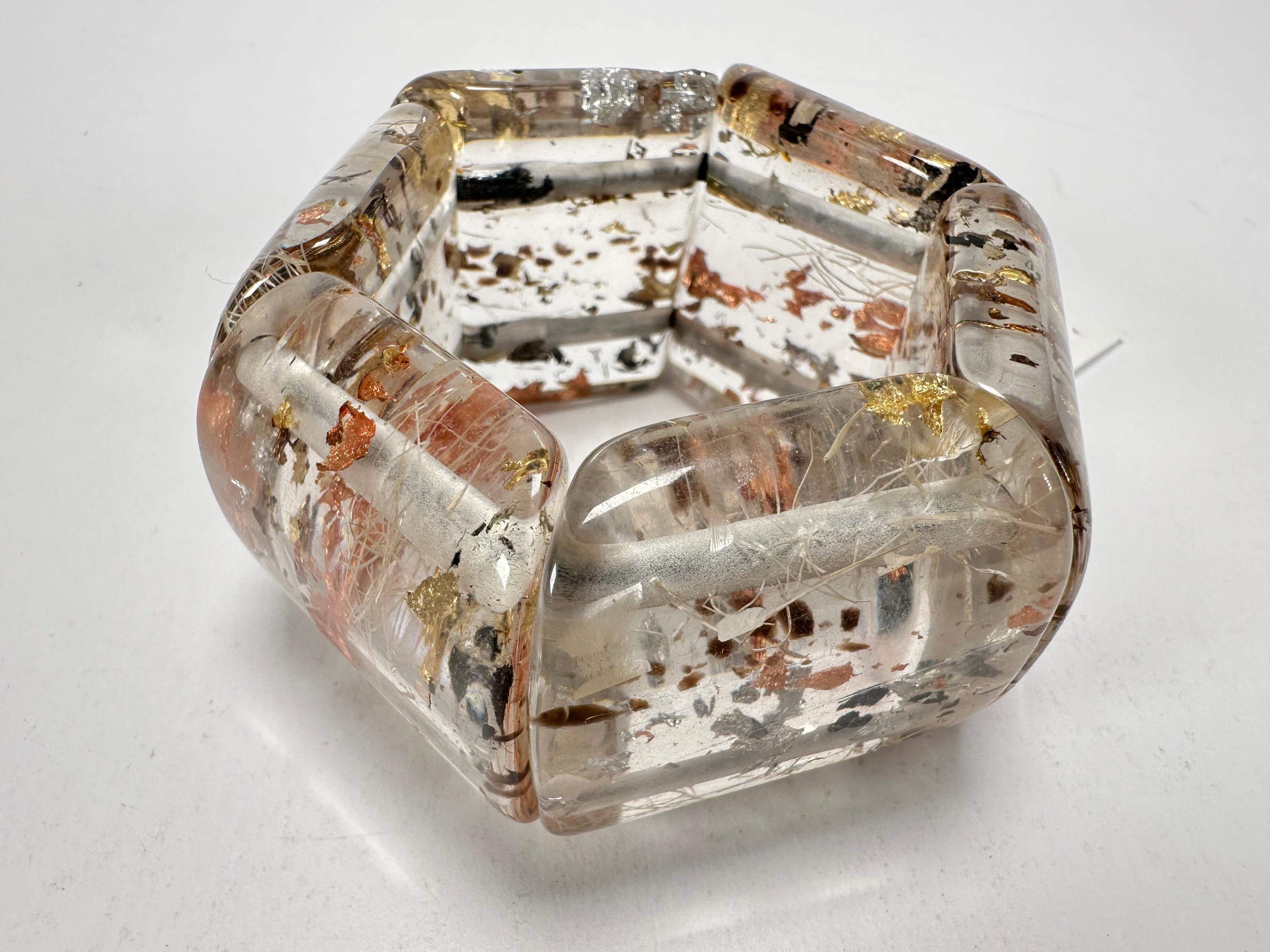 Sobral - Minas Gerais "Inhotim" Elasticated Resin Bracelet ( 005408 )