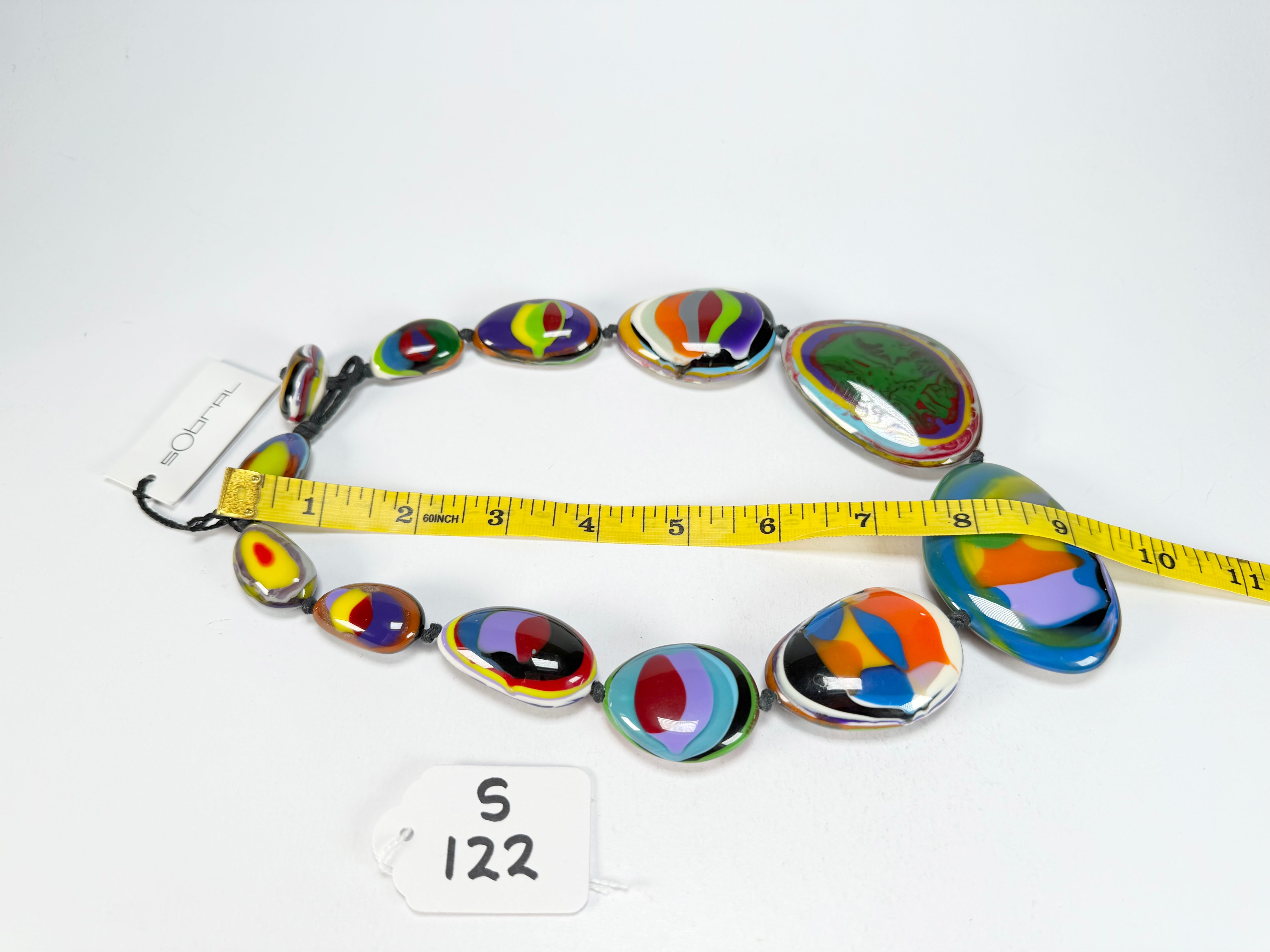 Sobral - Multi-Colour "Gabriele K" Resin Necklace ( 003616 )