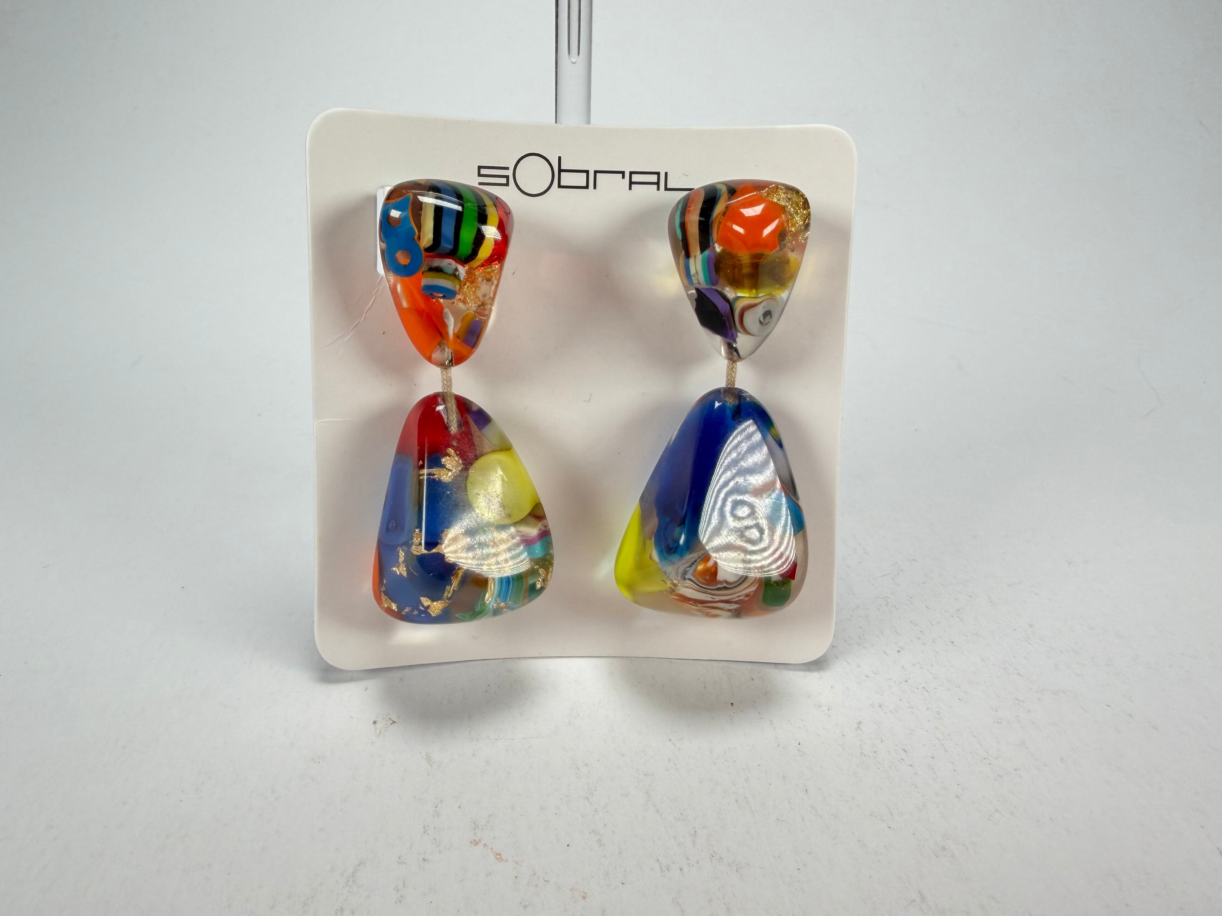 Sobral - Past Present "Duplo Sentido" Resin Earrings ( 003601 )