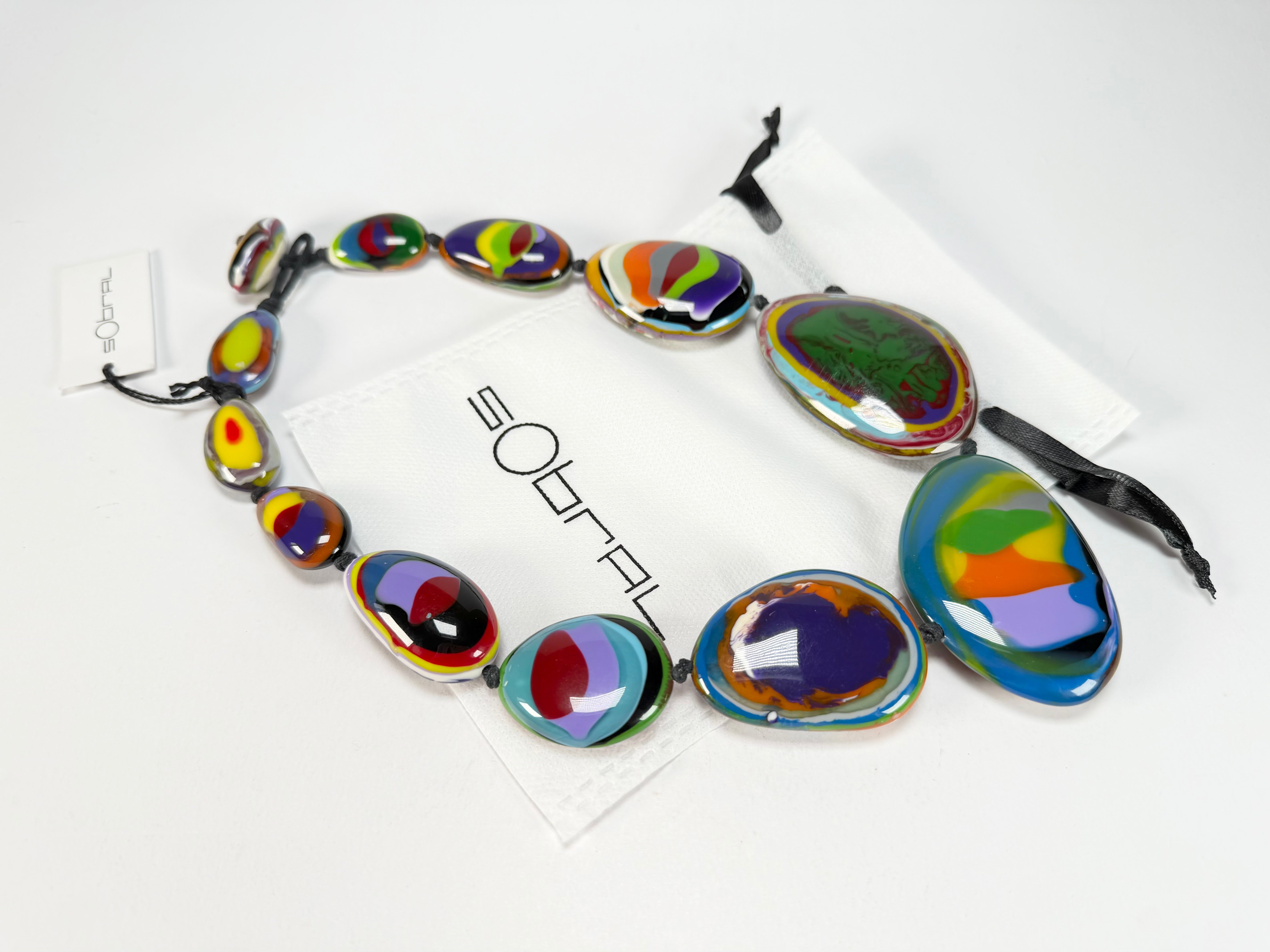 Sobral - Multi-Colour "Gabriele K" Resin Necklace ( 003616 )