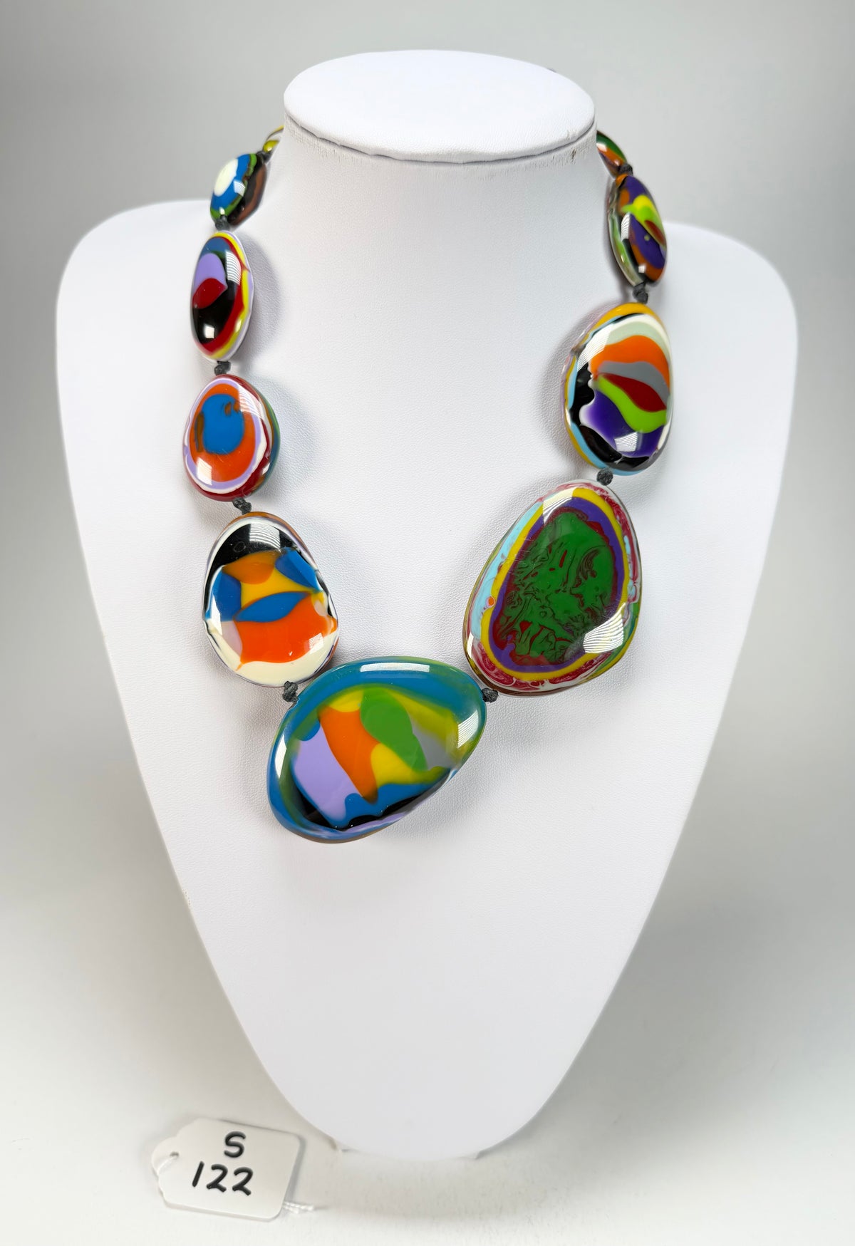 Sobral - Multi-Colour "Gabriele K" Resin Necklace ( 003616 )