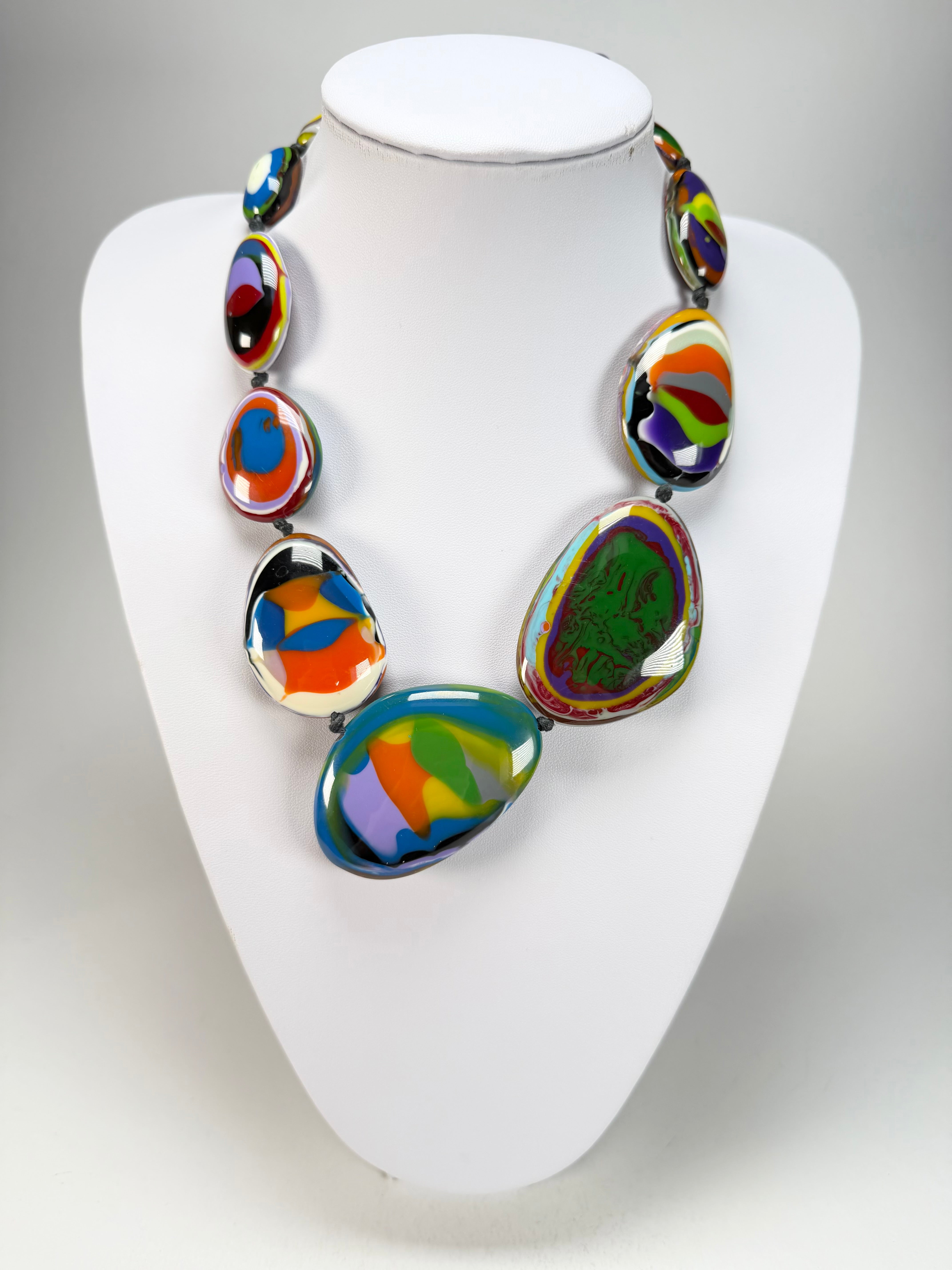 Sobral - Multi-Colour "Gabriele K" Resin Necklace ( 003616 )