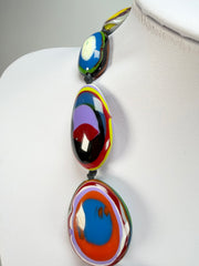 Sobral - Multi-Colour "Gabriele K" Resin Necklace ( 003616 )