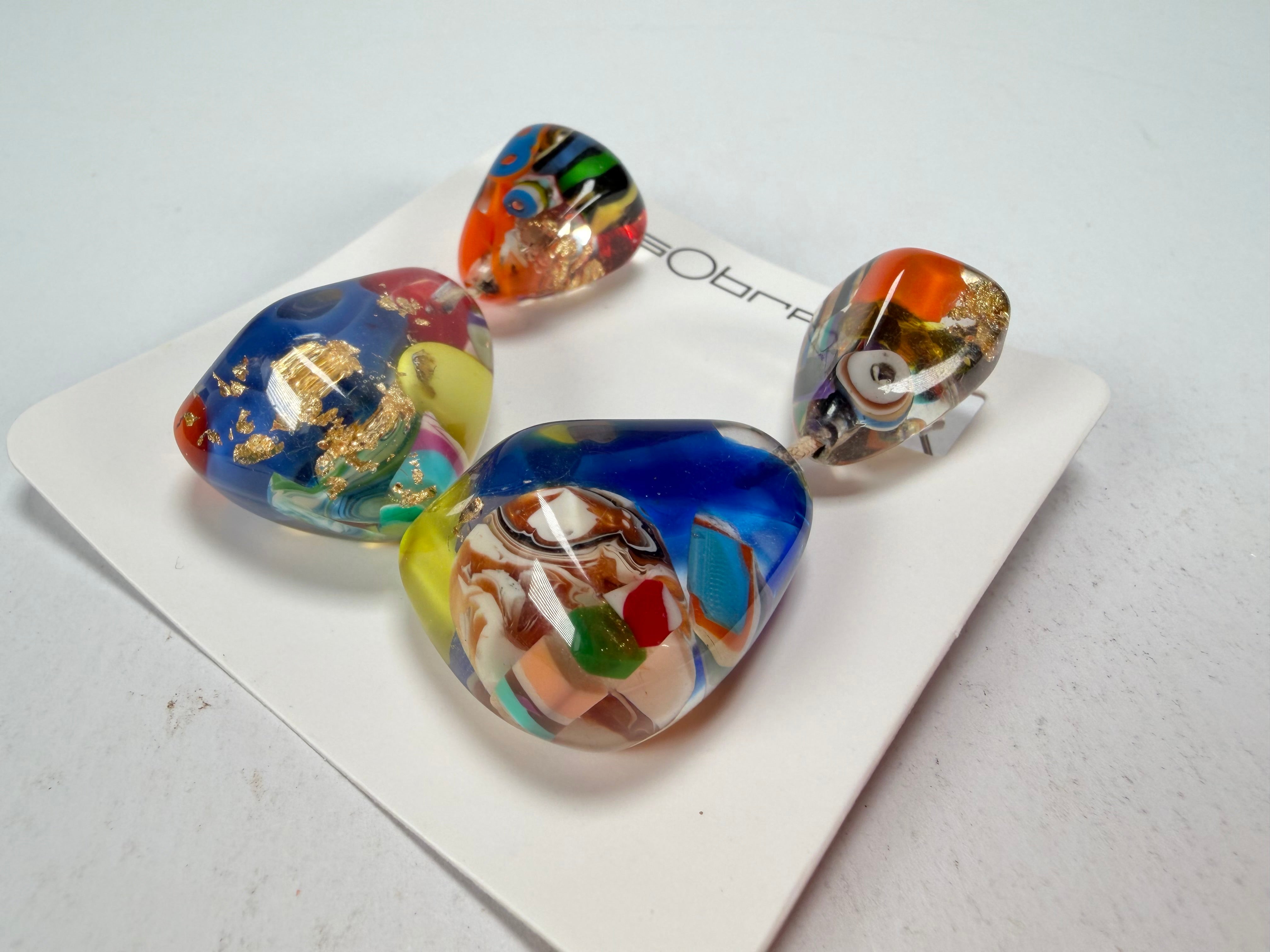 Sobral - Past Present "Duplo Sentido" Resin Earrings ( 003601 )