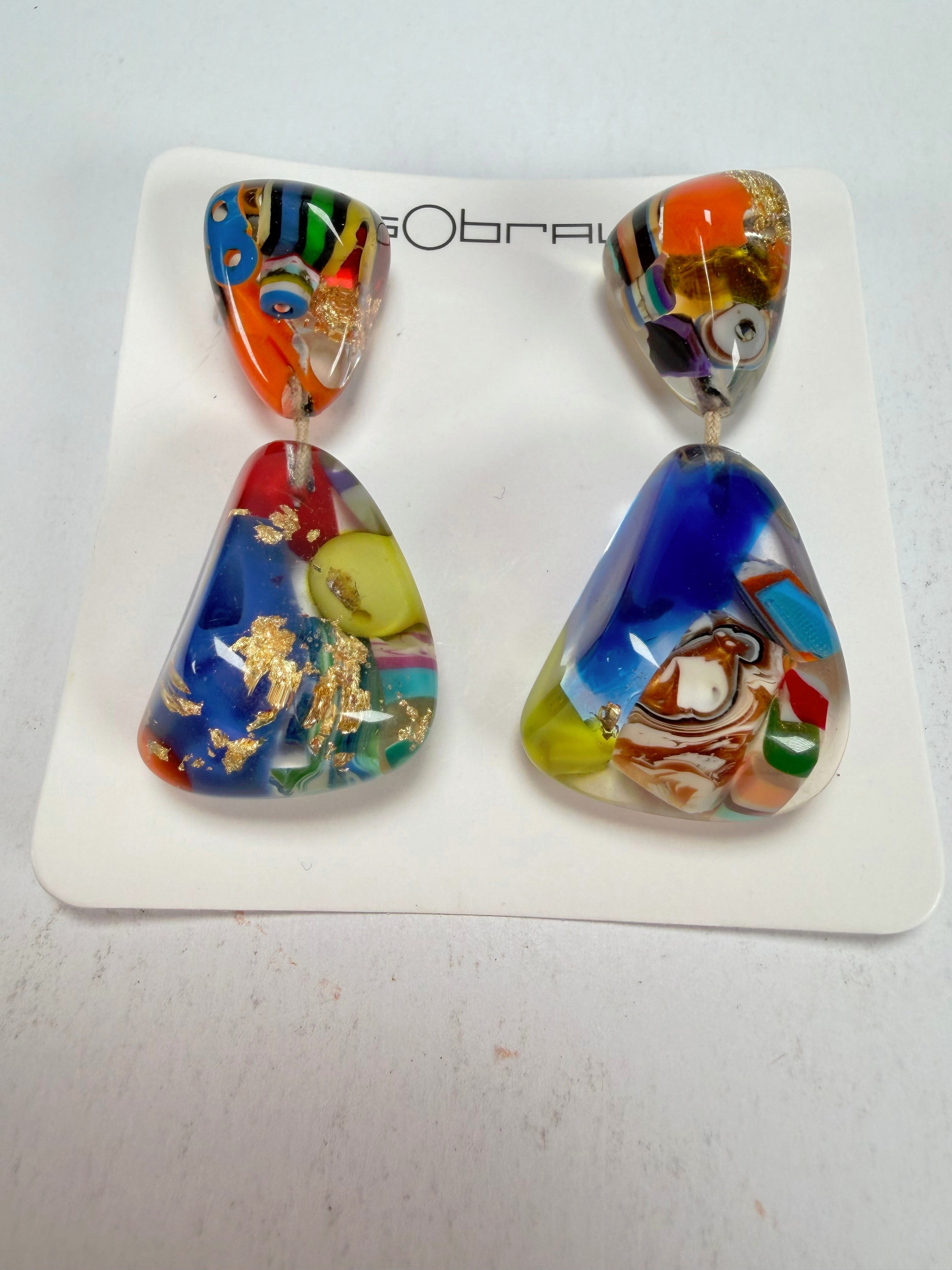 Sobral - Past Present "Duplo Sentido" Resin Earrings ( 003601 )