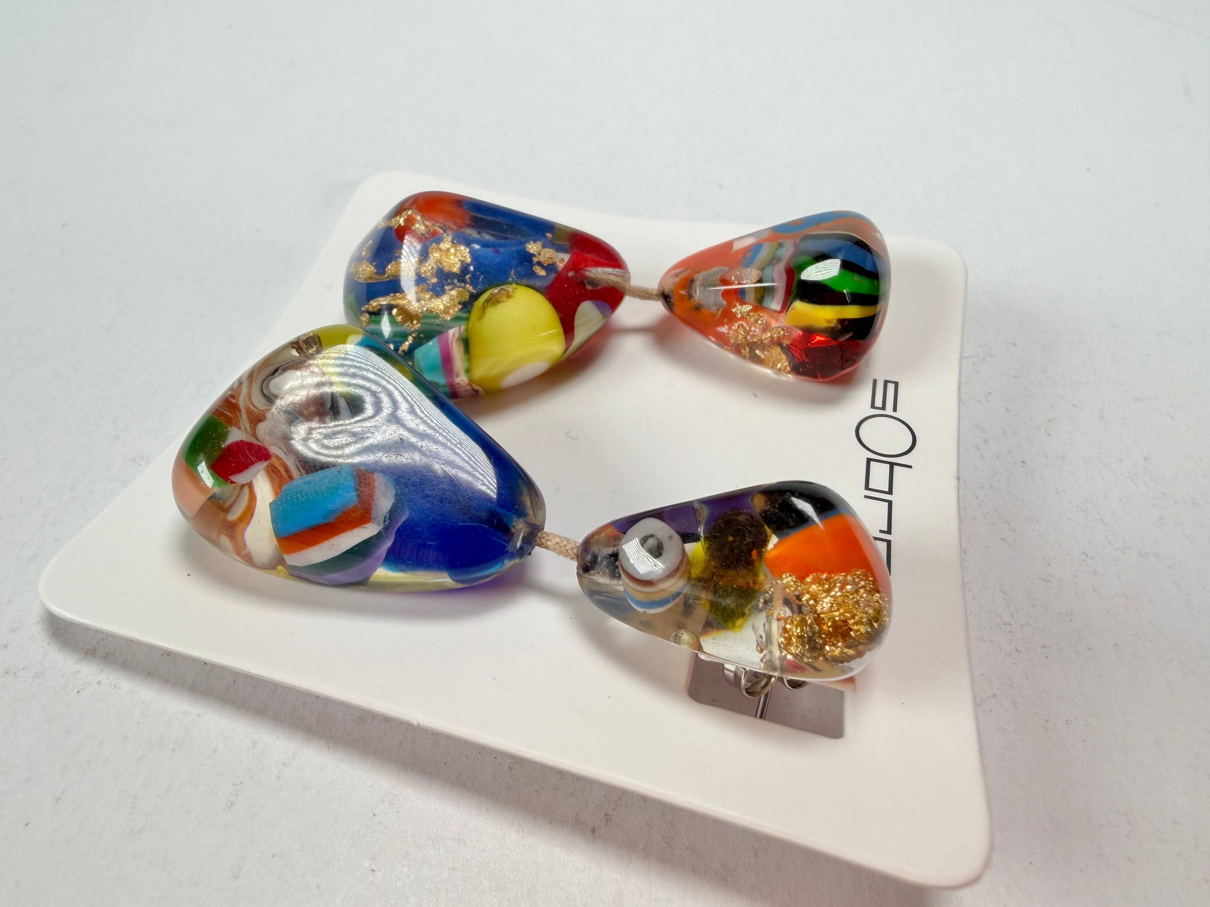 Sobral - Past Present "Duplo Sentido" Resin Earrings ( 003601 )