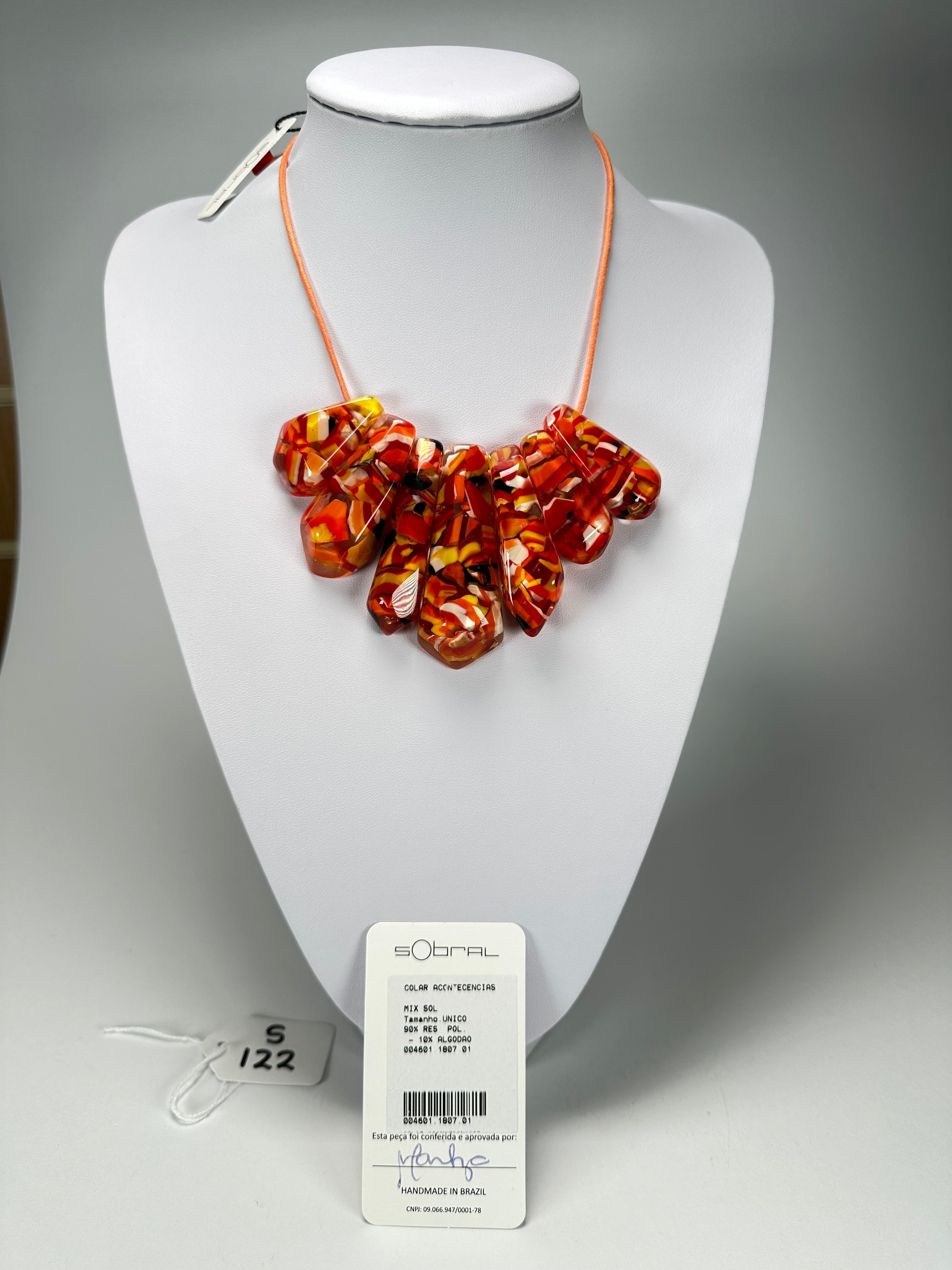 Sobral - "Acontecências"  Mix Sol Resin Necklace ( 004601 )