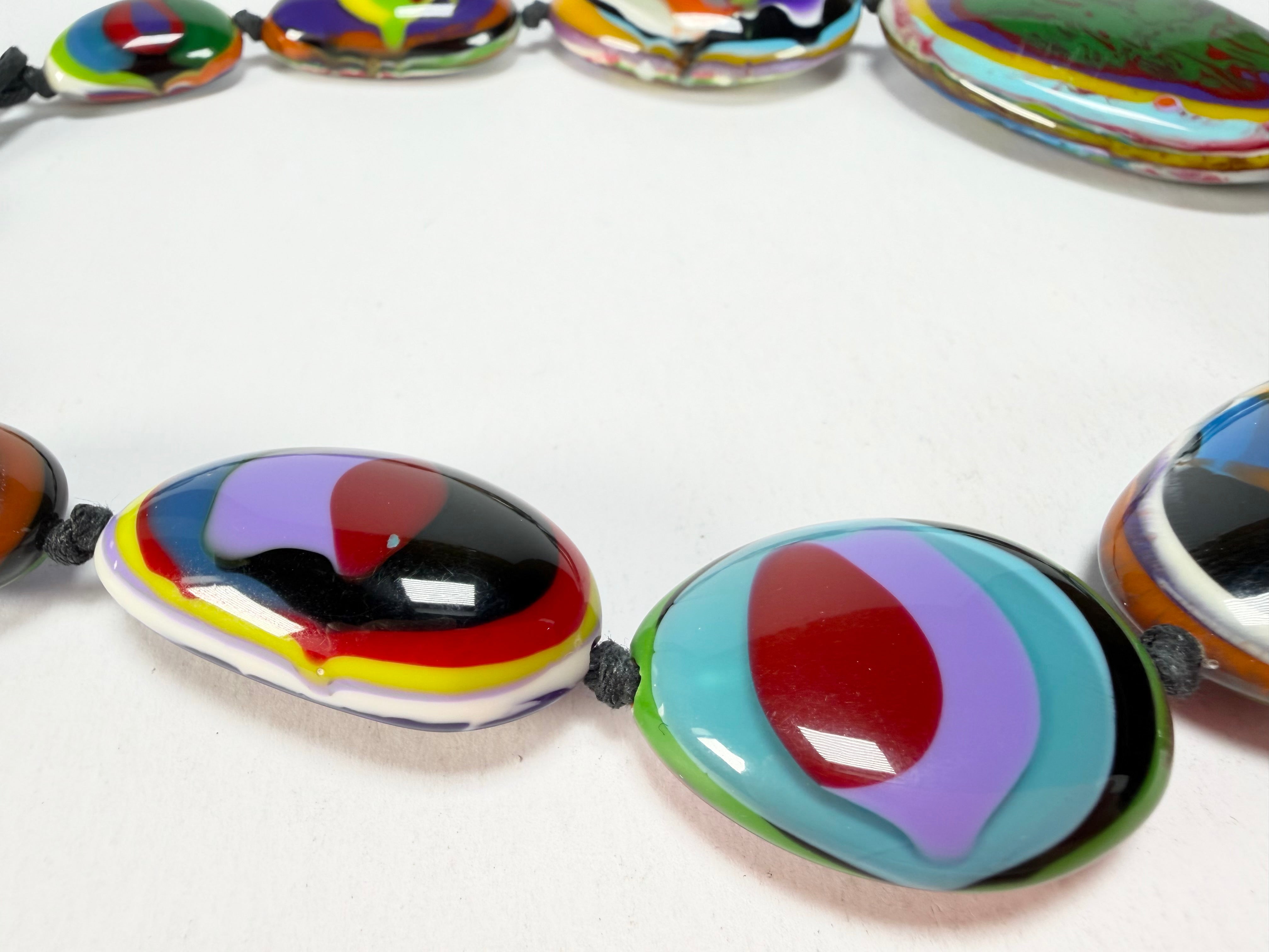 Sobral - Multi-Colour "Gabriele K" Resin Necklace ( 003616 )