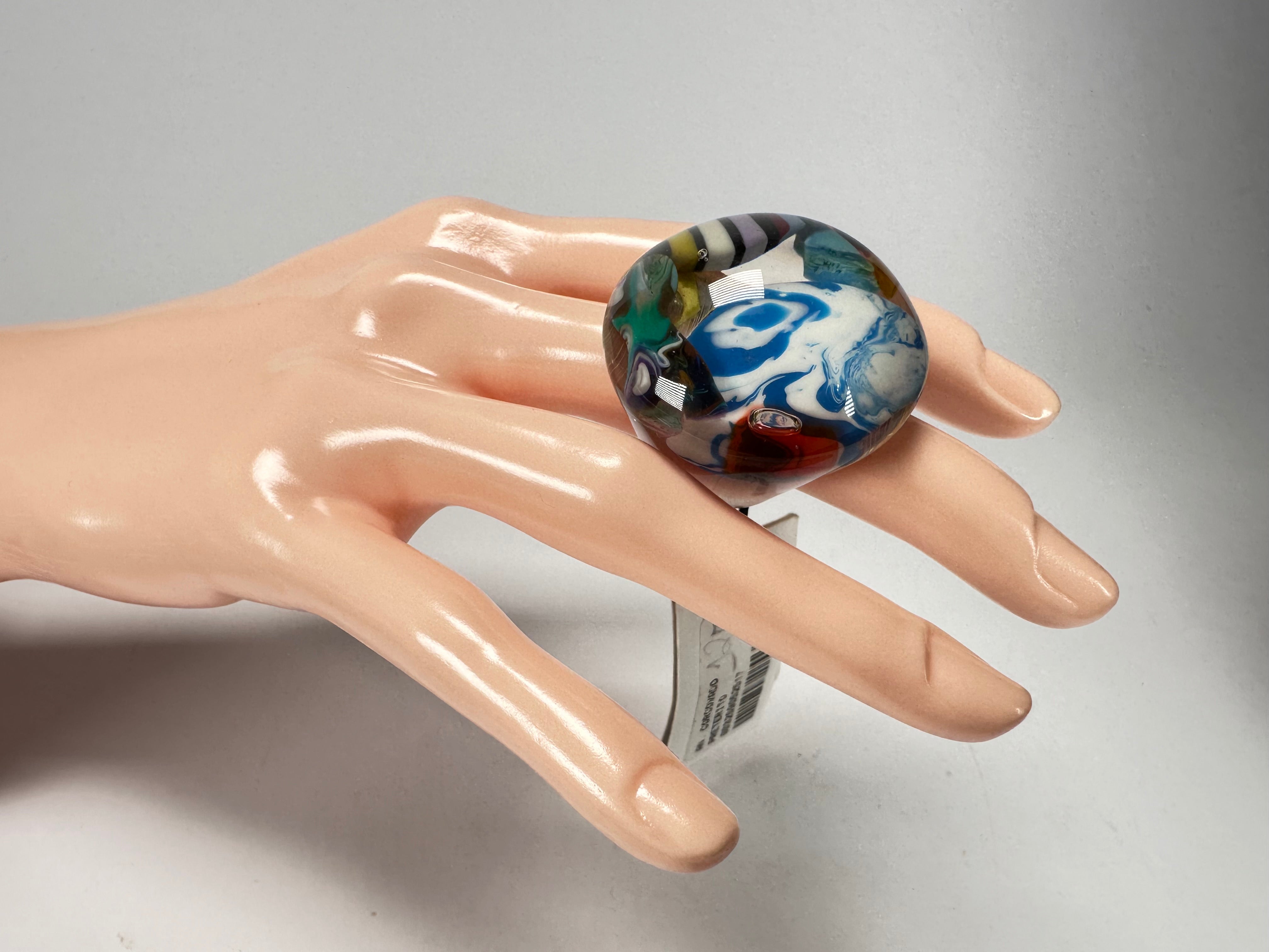 Sobral - Past Present "Corcovado" Resin Ring ( 003259 ) - Size UK N / US 7