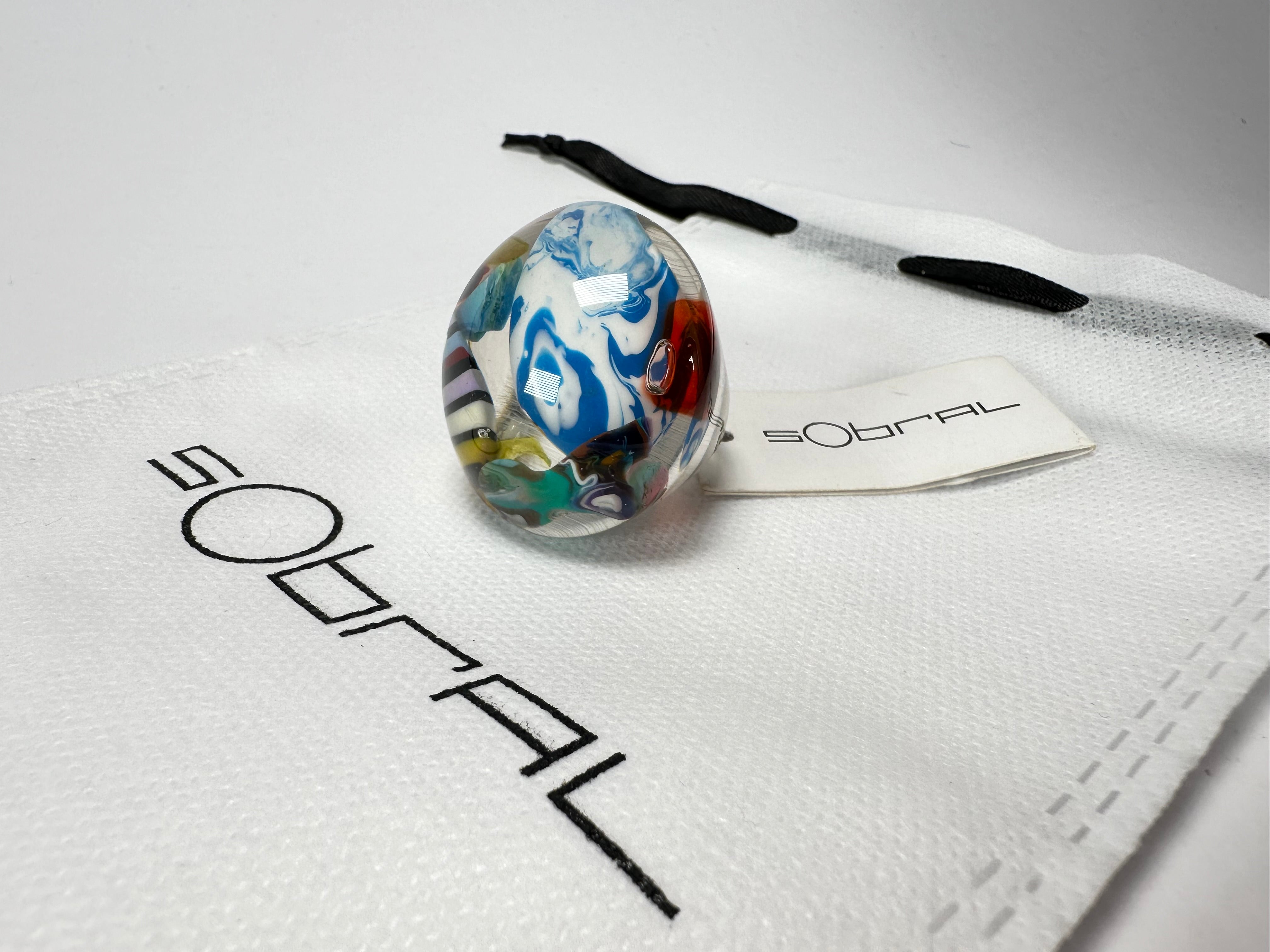 Sobral - Past Present "Corcovado" Resin Ring ( 003259 ) - Size UK N / US 7