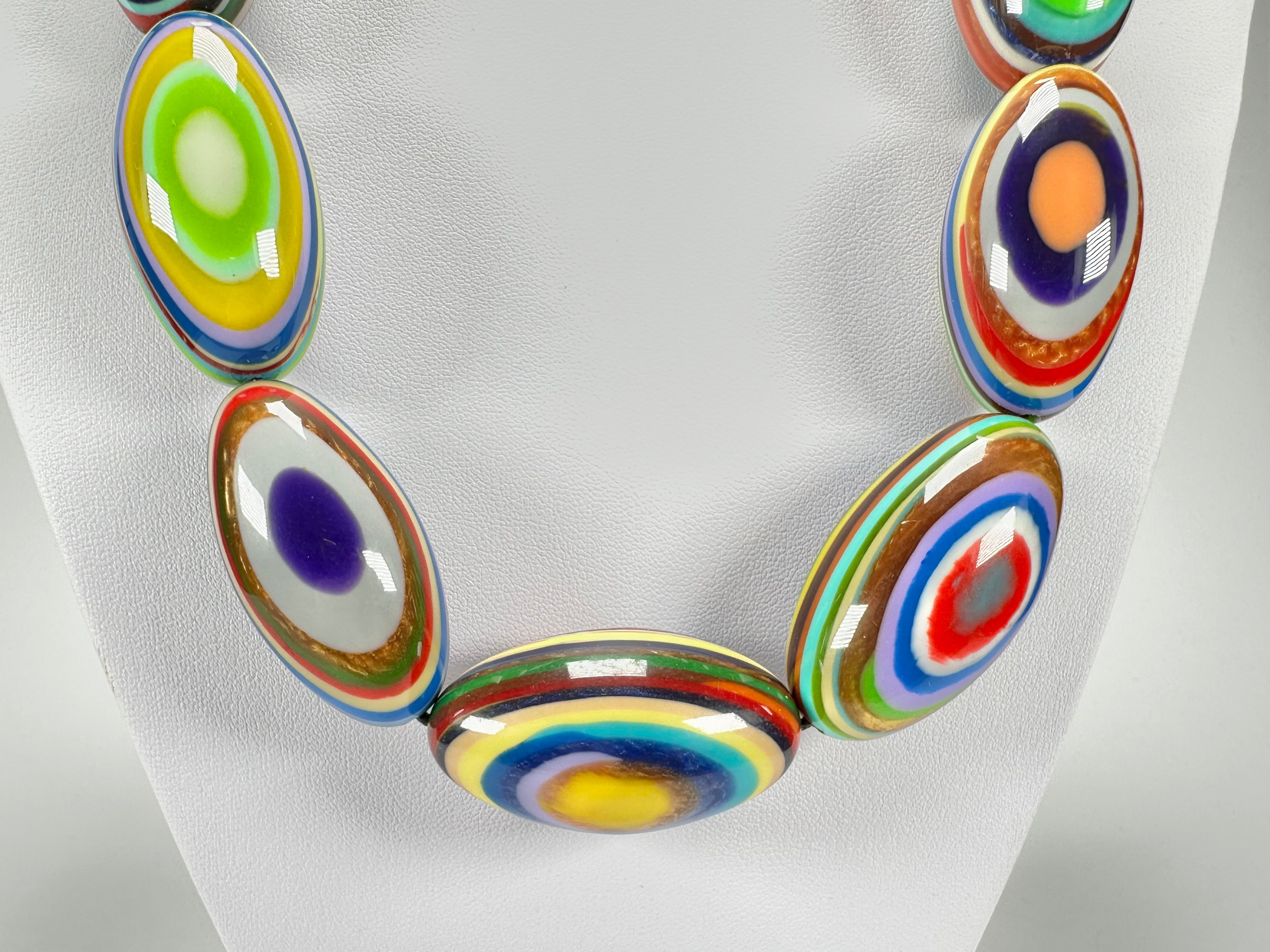 Sobral - Pop Art "Andy" Resin Necklace ( 005465 )