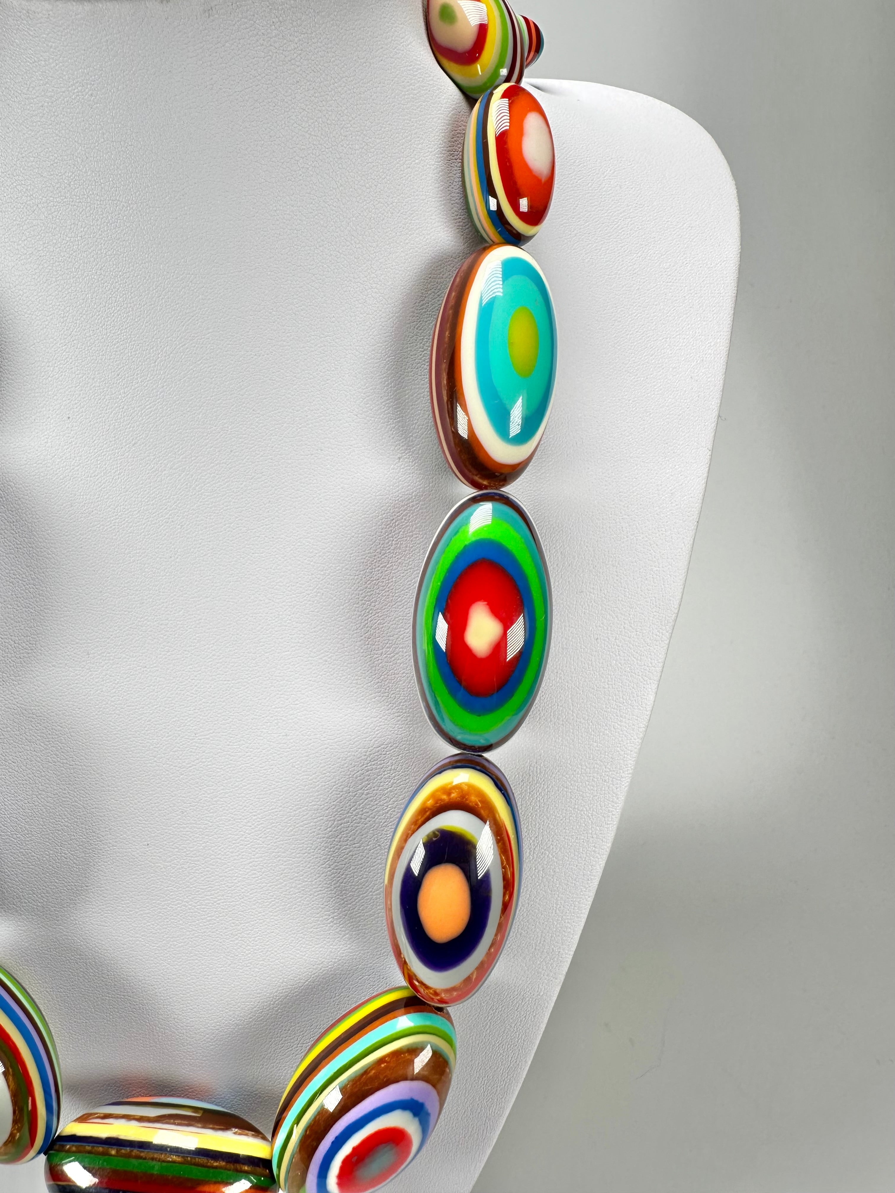 Sobral - Pop Art "Andy" Resin Necklace ( 005465 )