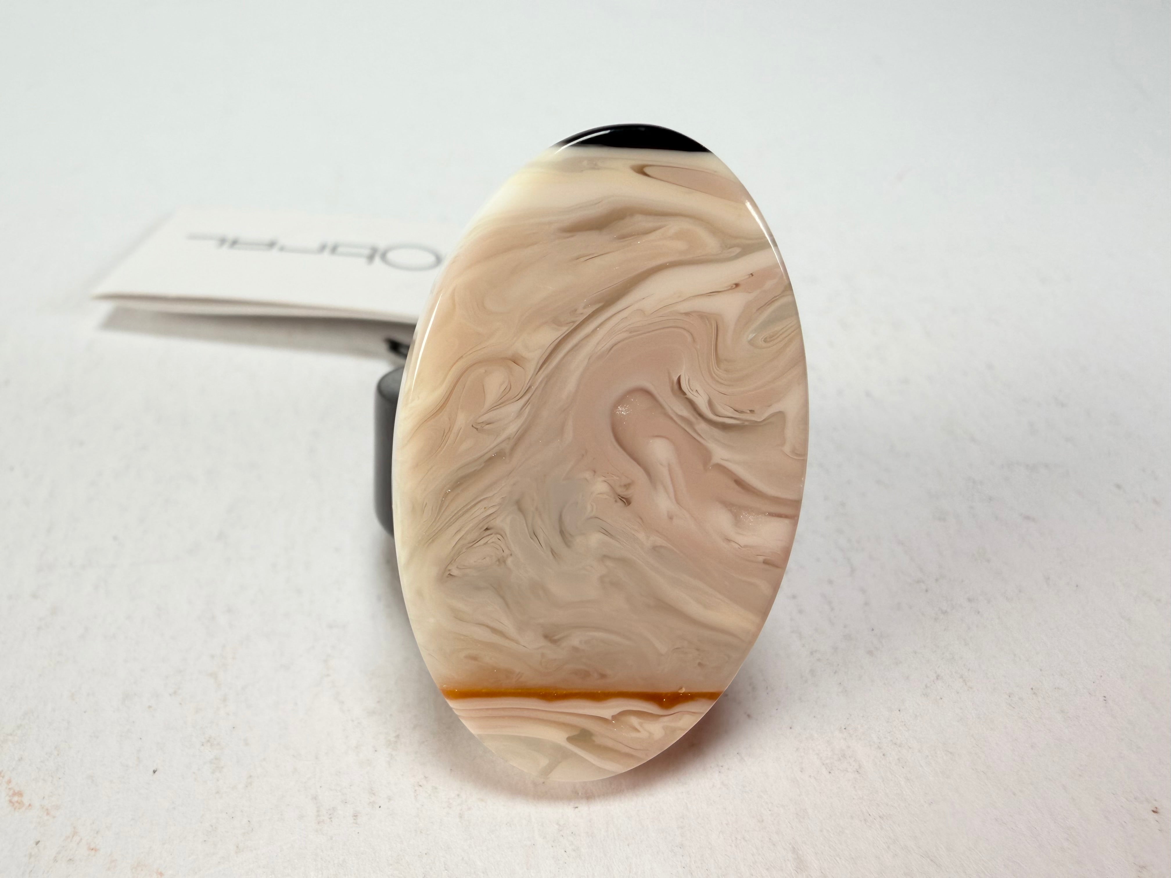 Sobral - Lágrima D'or "Pesponto" Resin Ring ( 004925 ) - Size UK S / US 9