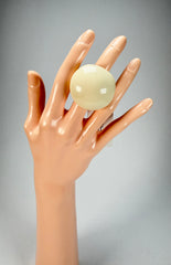 Sobral - Mix 2023 "Sintonia" Marfim Cream Resin Ring ( 003598 ) - Size UK P / US 7.5