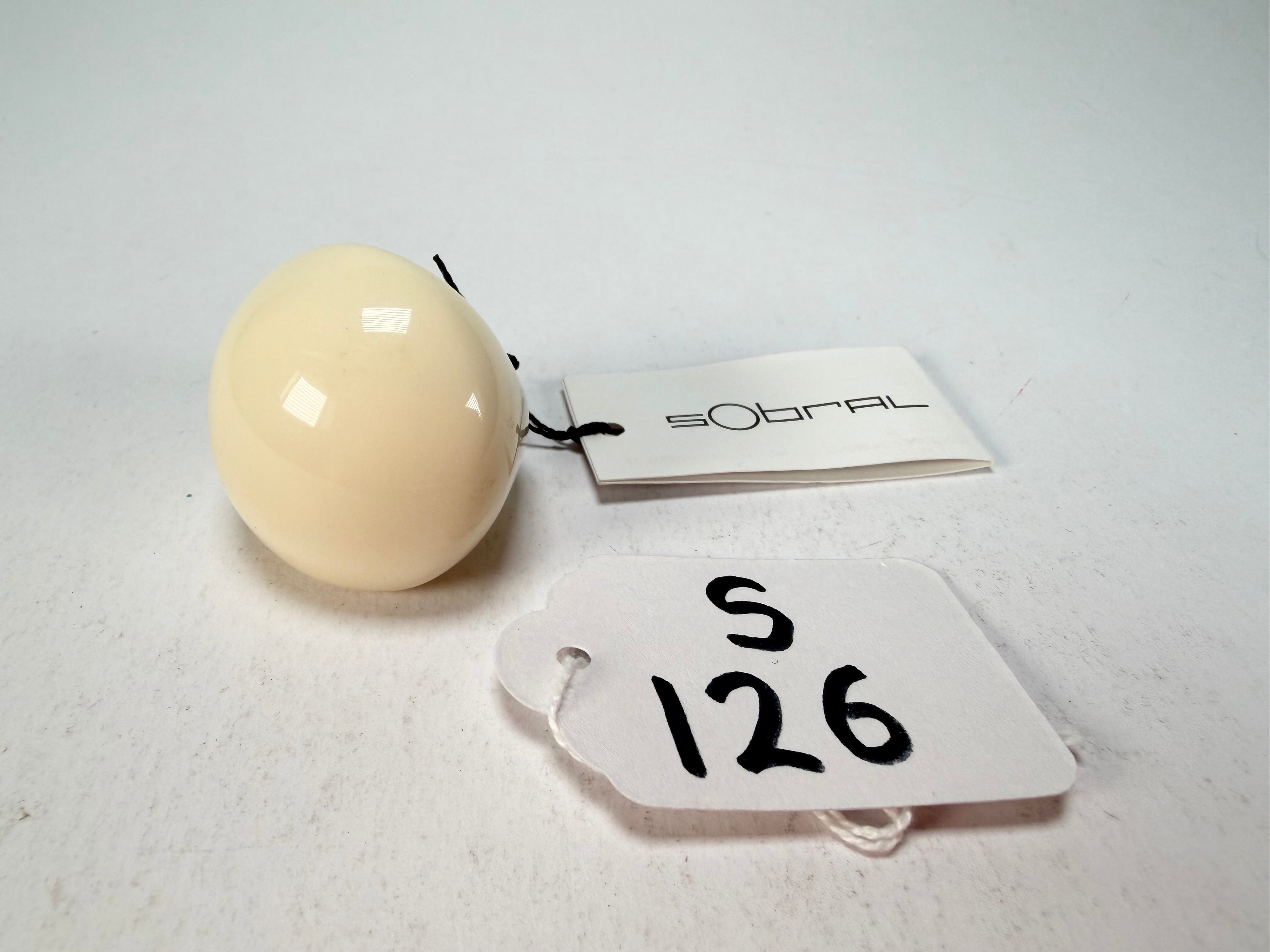 Sobral - Mix 2023 "Sintonia" Marfim Cream Resin Ring ( 003598 ) - Size UK P / US 7.5