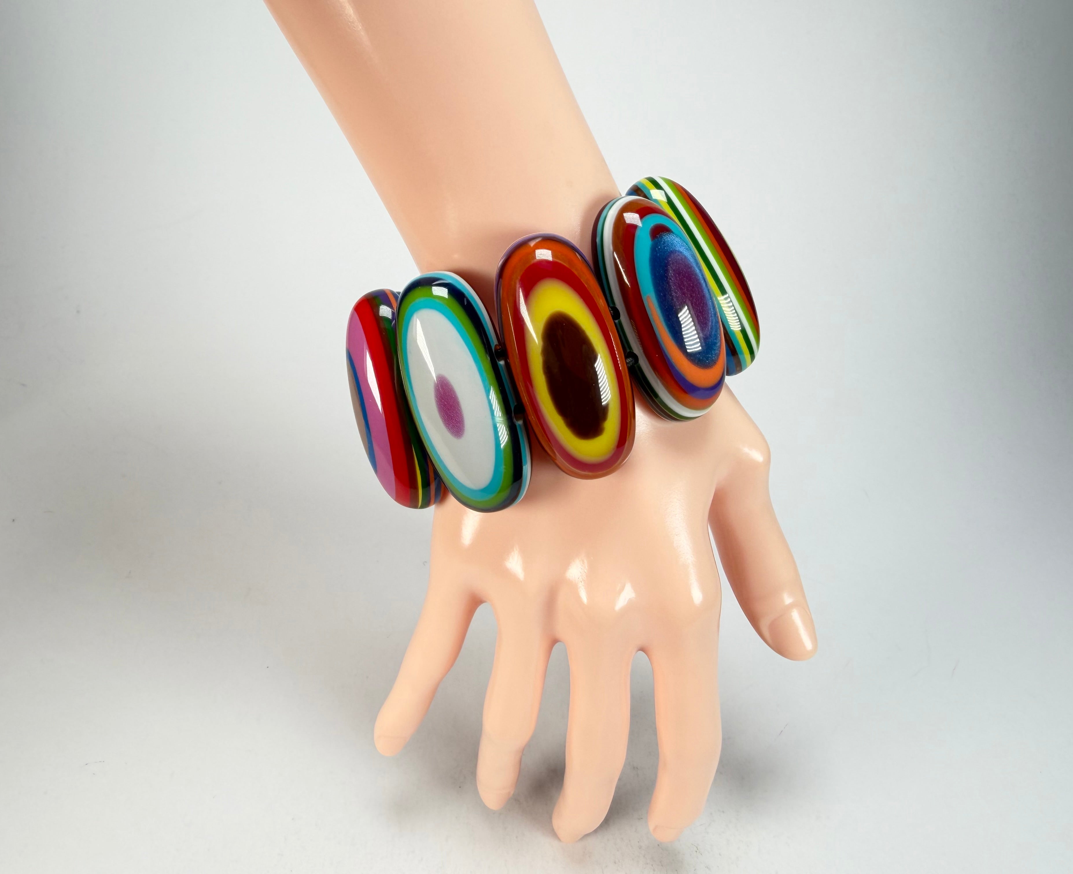 Sobral - Pop Art "Andy" Elasticated Resin Bracelet ( 005467 )
