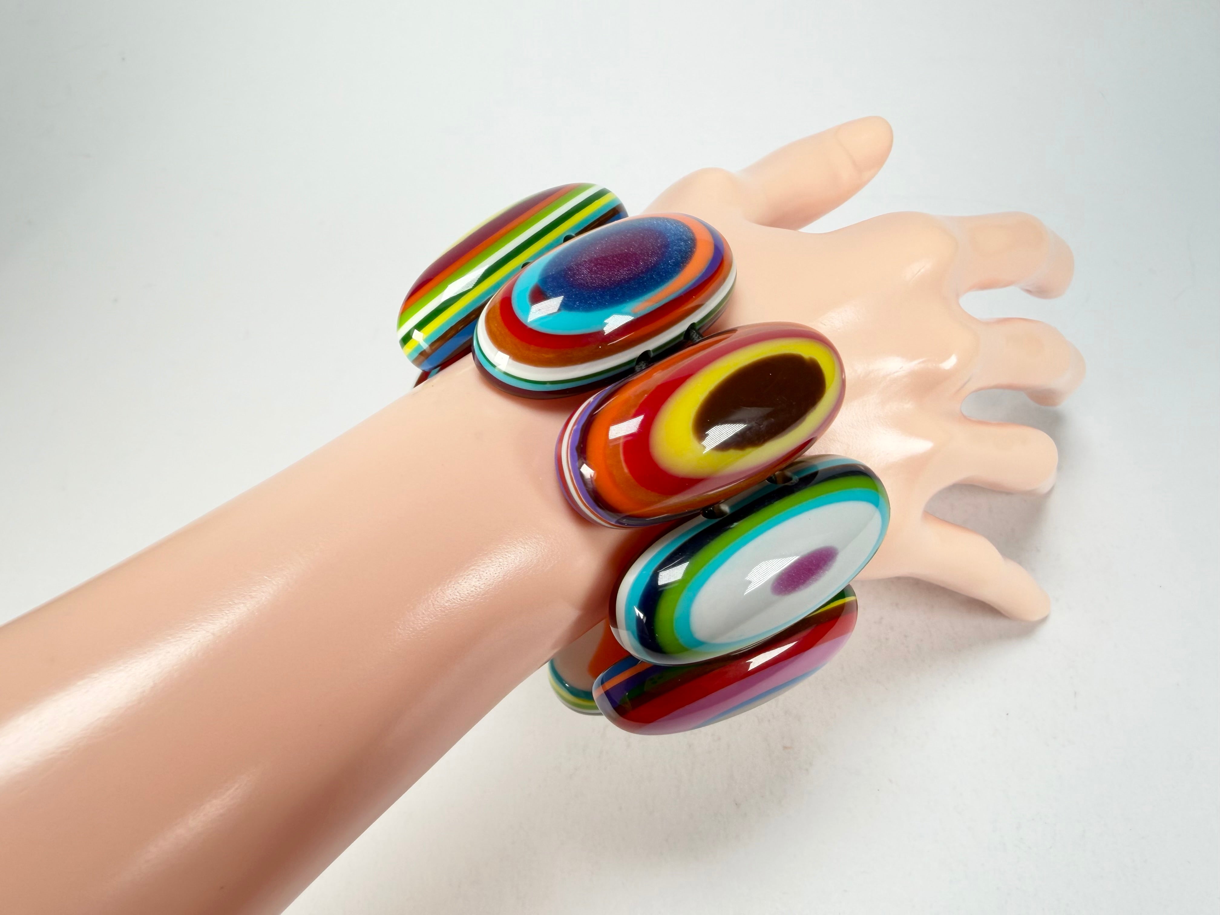 Sobral - Pop Art "Andy" Elasticated Resin Bracelet ( 005467 )
