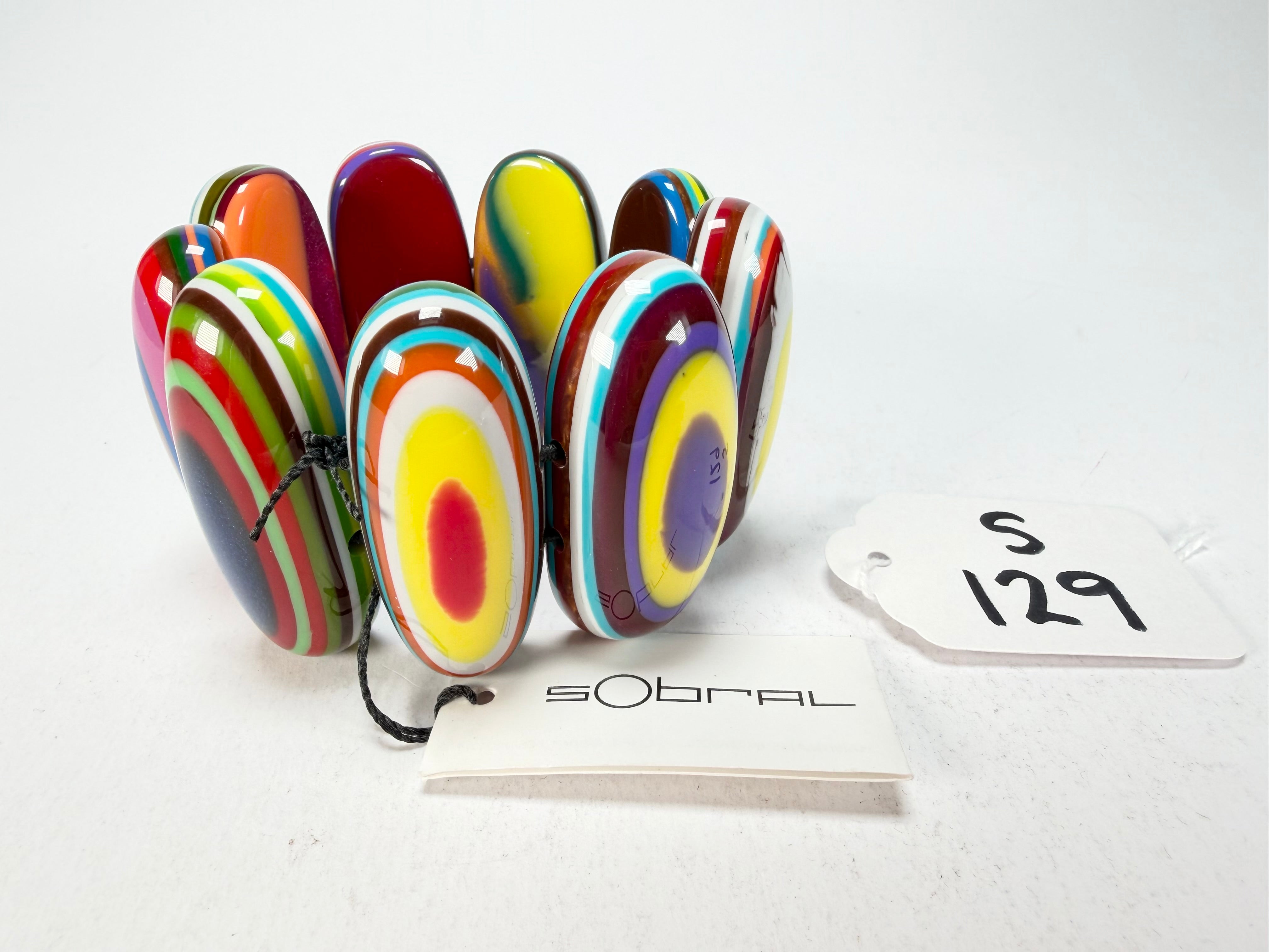 Sobral - Pop Art "Andy" Elasticated Resin Bracelet ( 005467 )