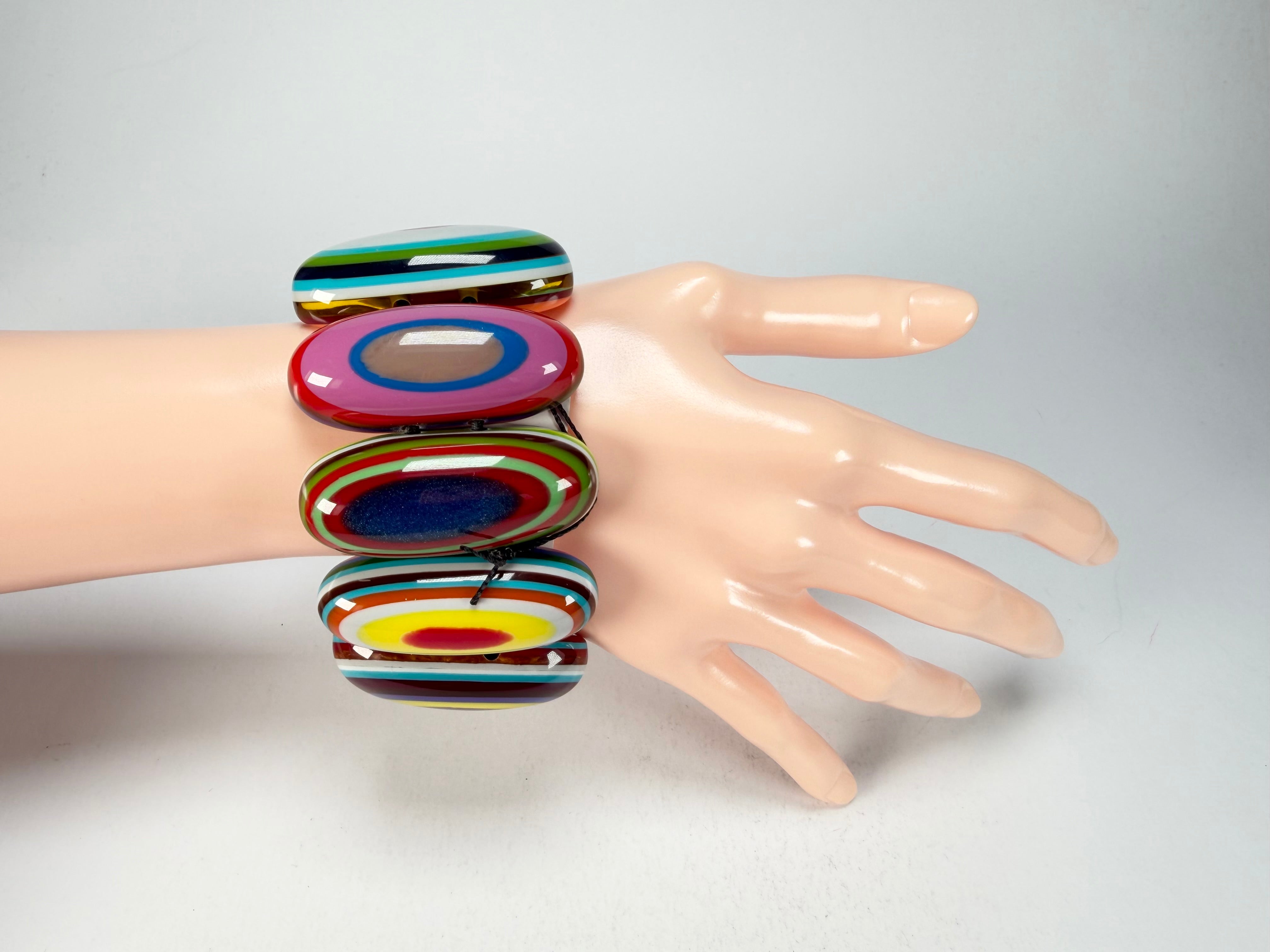 Sobral - Pop Art "Andy" Elasticated Resin Bracelet ( 005467 )