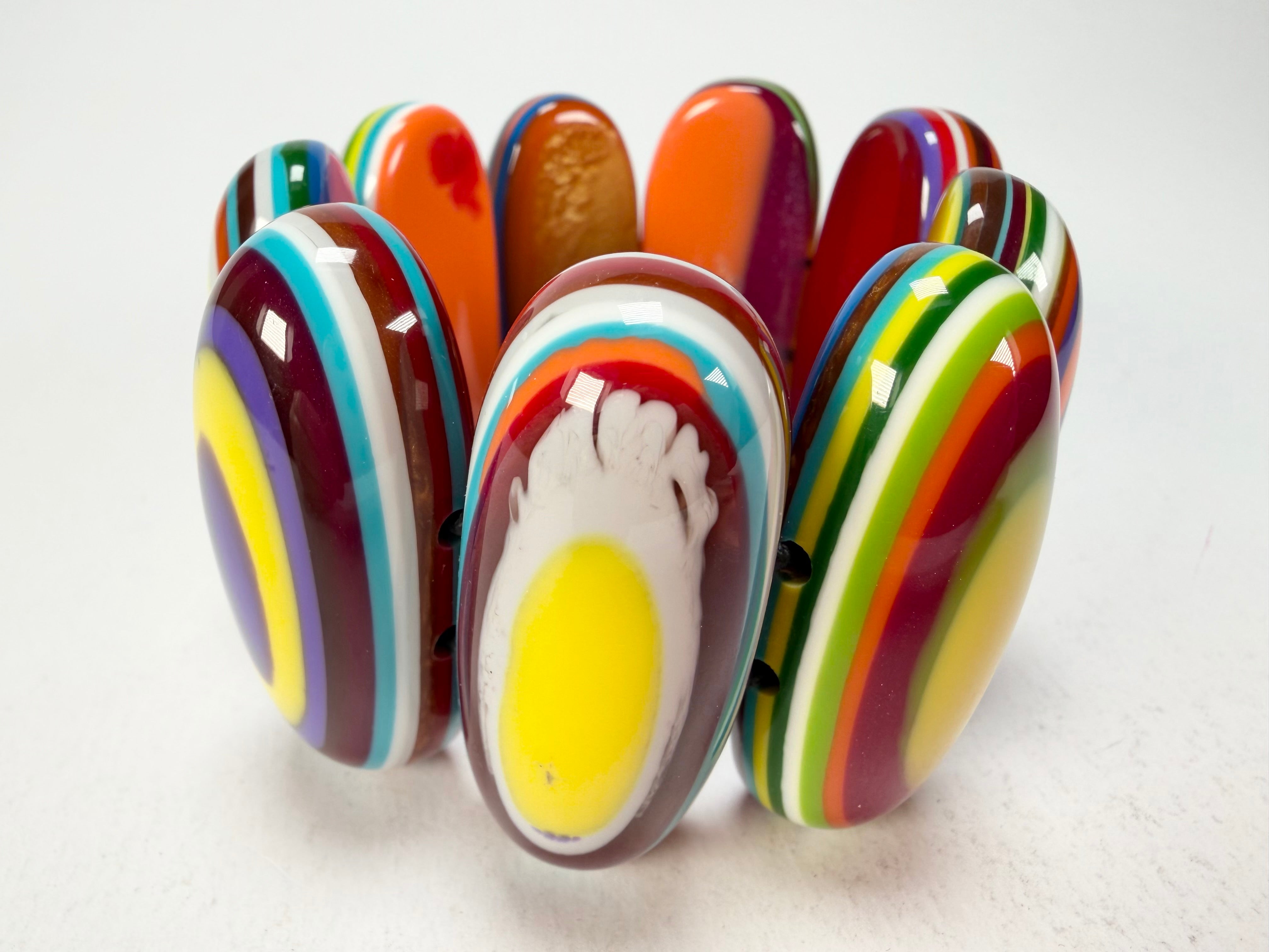Sobral - Pop Art "Andy" Elasticated Resin Bracelet ( 005467 )