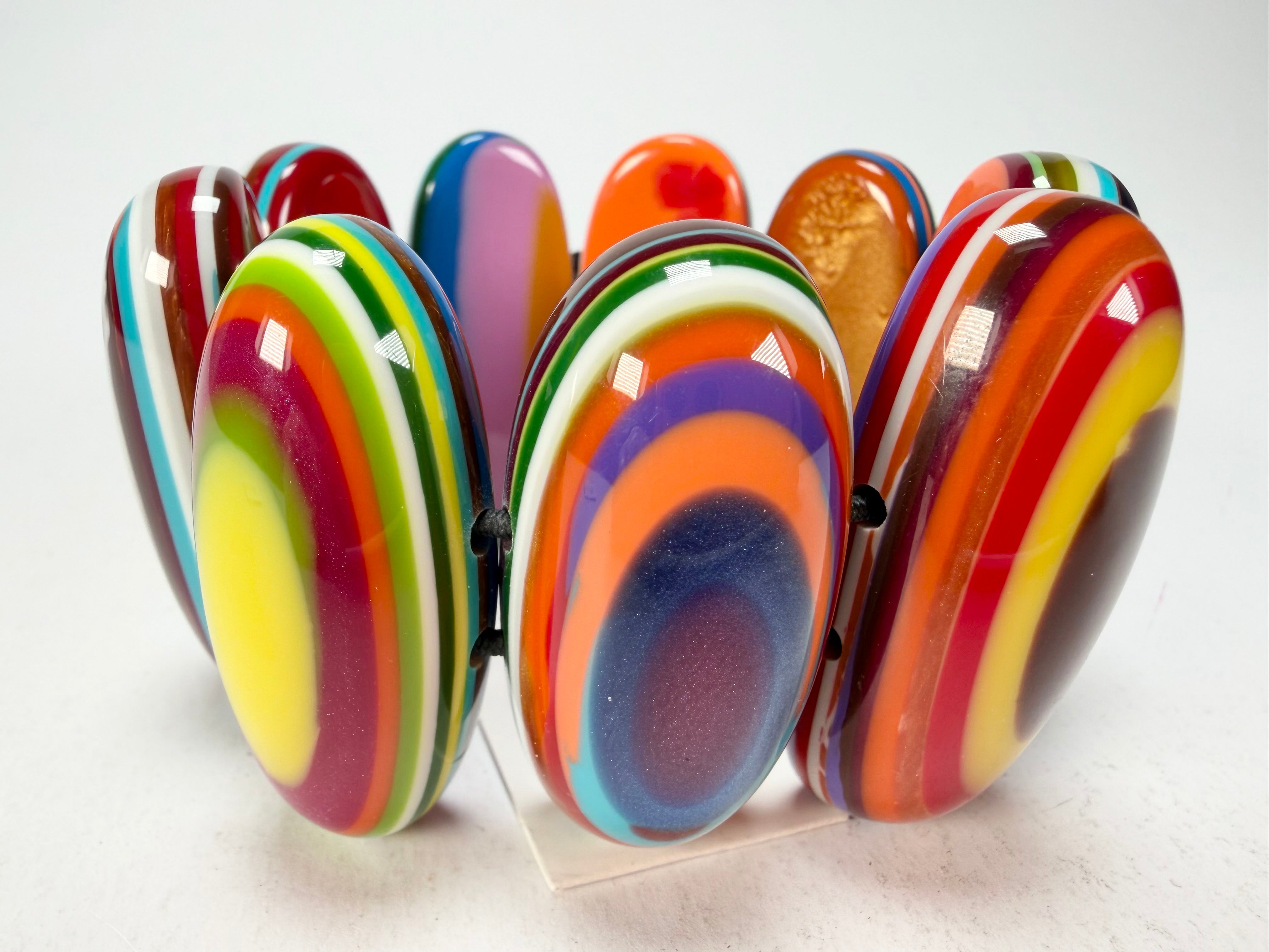 Sobral - Pop Art "Andy" Elasticated Resin Bracelet ( 005467 )