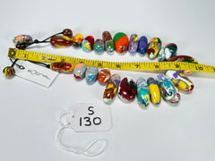 Sobral - Multi-Colour "Monica Efeitos" Pollock Resin Necklace ( 005412 )