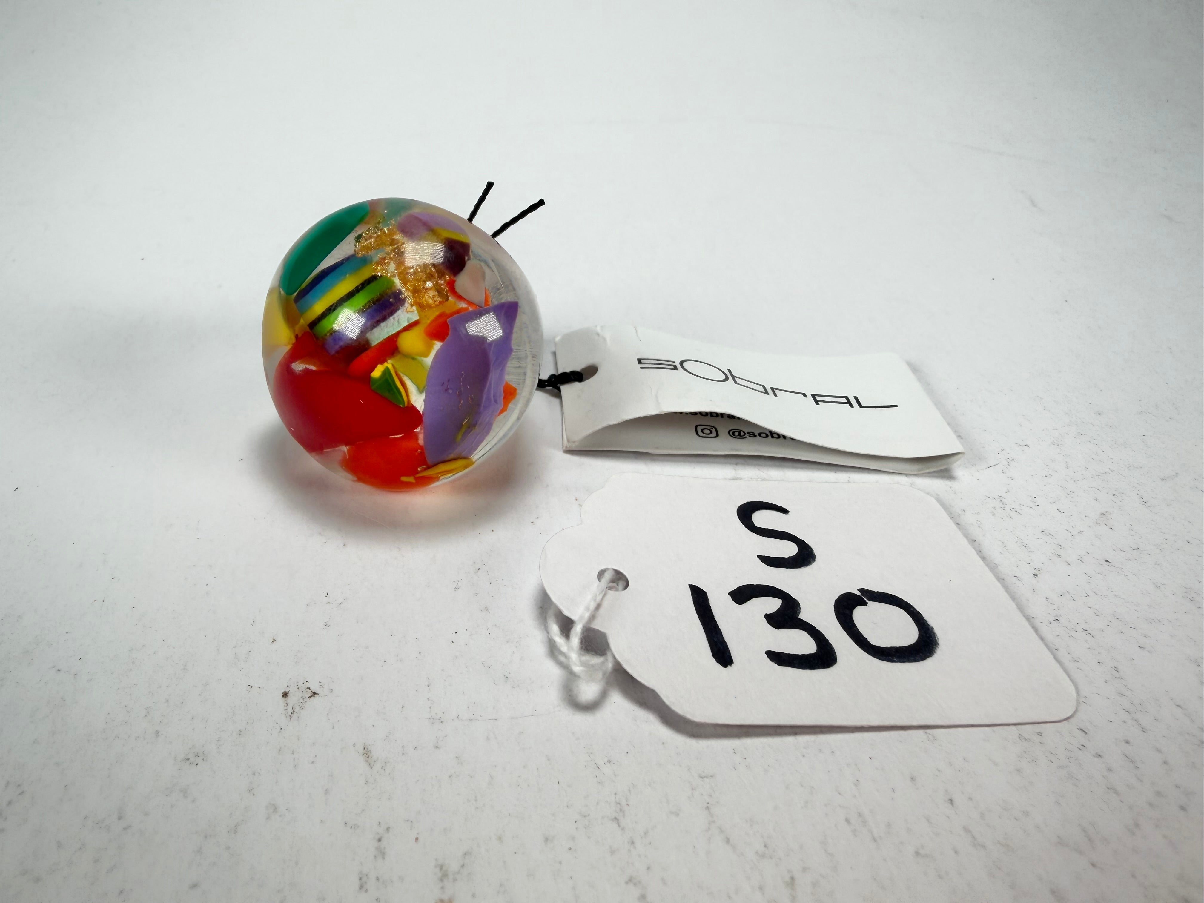 Sobral - Past Present "Corcovado" Resin Ring ( 003259 ) - Size UK P / US 7.5