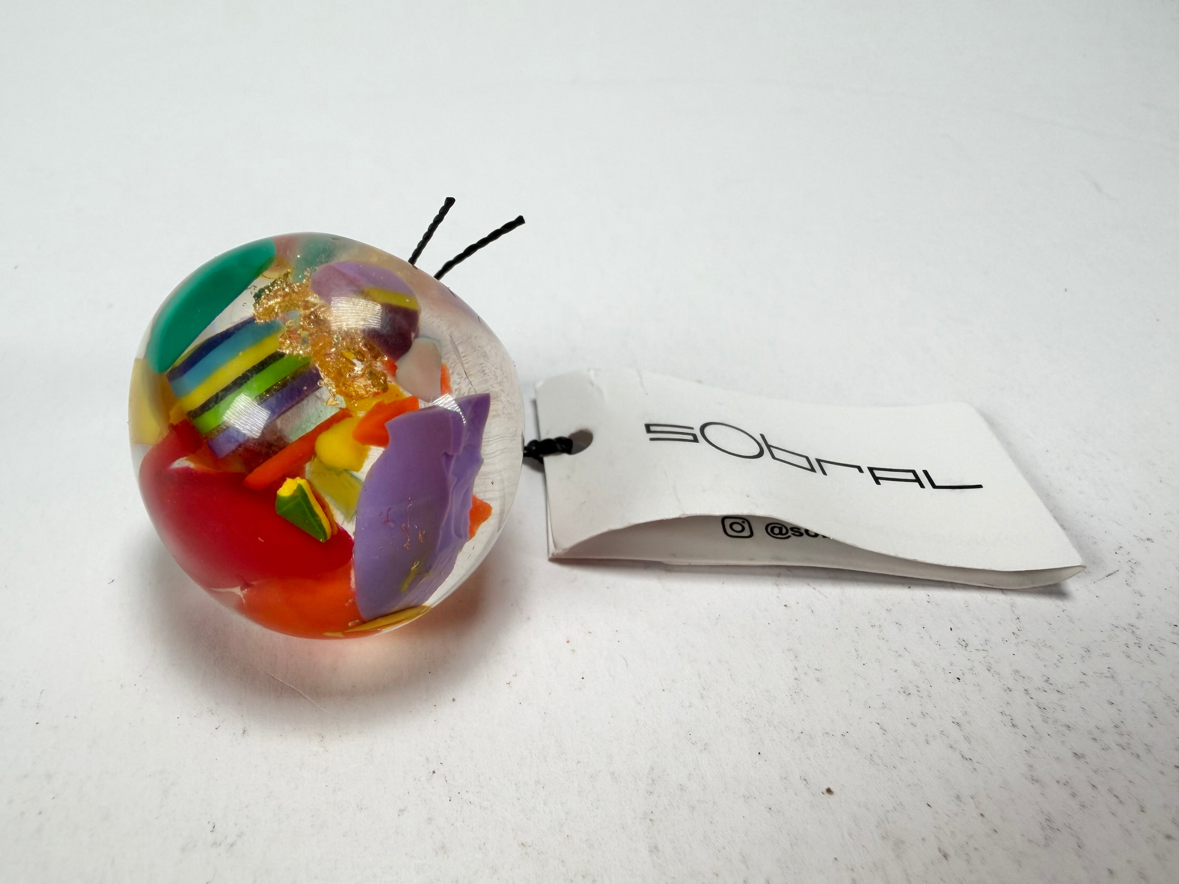 Sobral - Past Present "Corcovado" Resin Ring ( 003259 ) - Size UK P / US 7.5